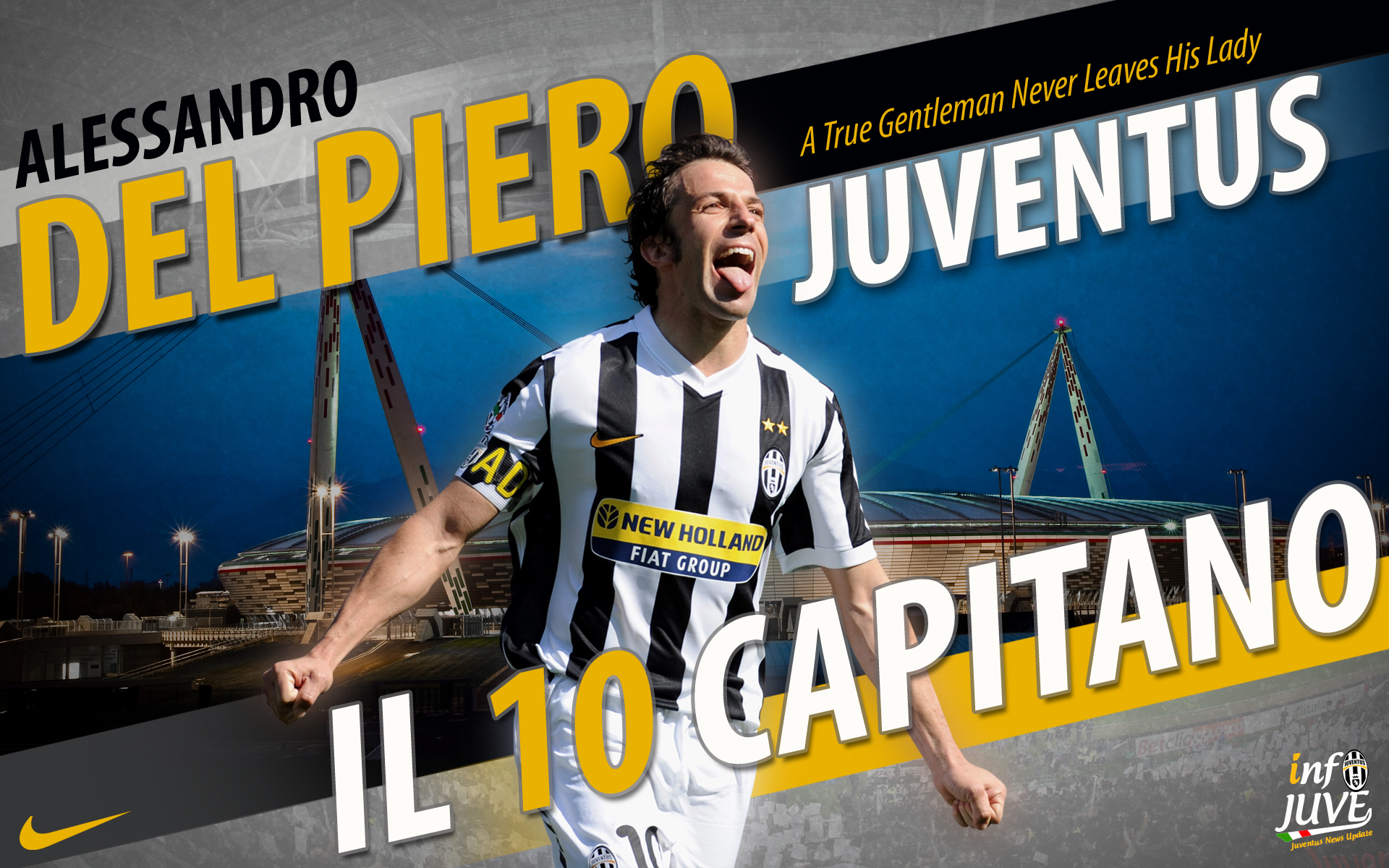 Baixar papel de parede para celular de Esportes, Futebol, Juventus F C, Alessandro Del Piero gratuito.