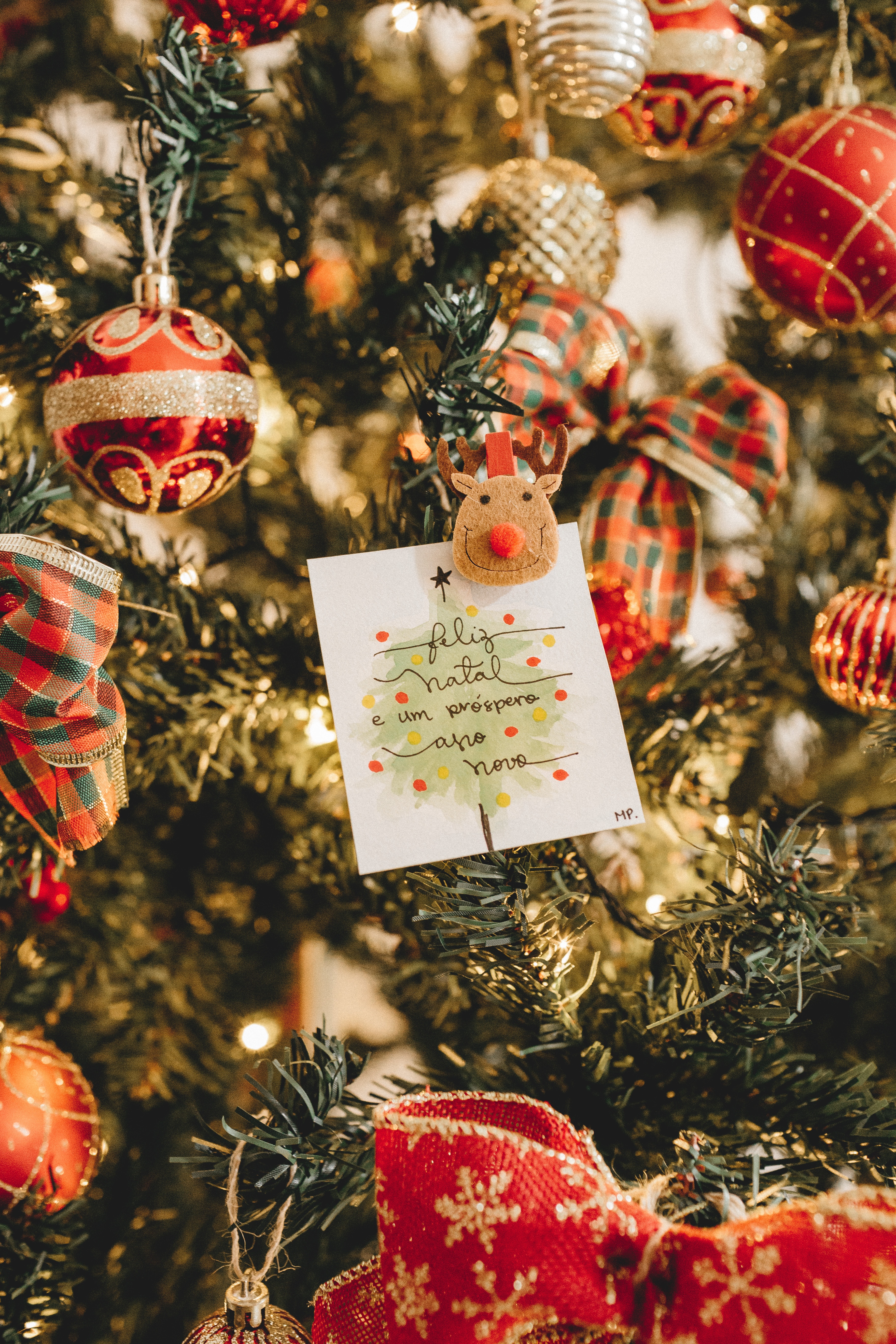 holidays, new year, decorations, christmas, christmas tree, postcard