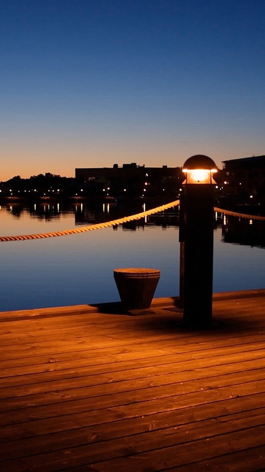 Téléchargez des papiers peints mobile Nuit, Lumière, Port, Photographie, Dock, Place gratuitement.