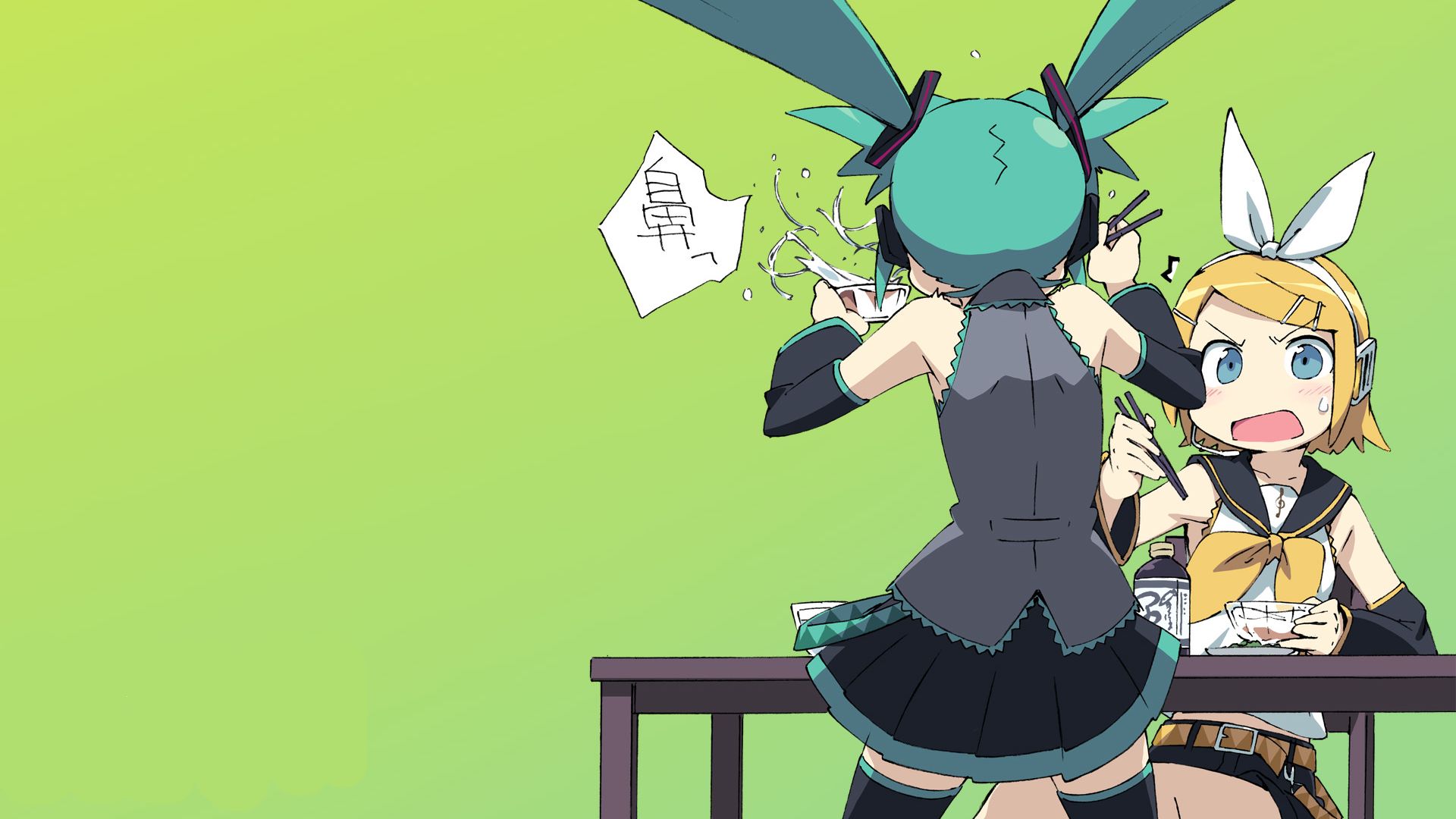 Laden Sie das Vocaloid, Hatsune Miku, Animes, Rin Kagamine-Bild kostenlos auf Ihren PC-Desktop herunter