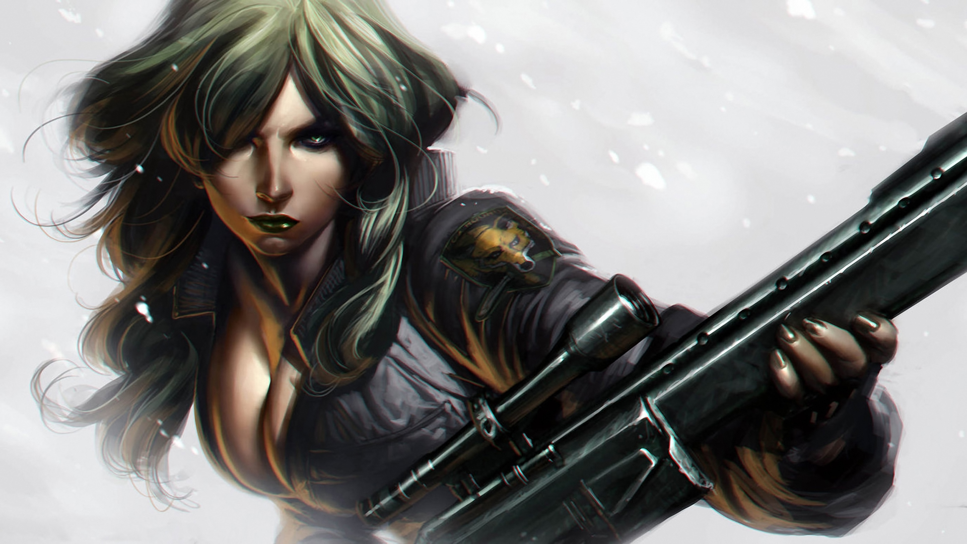 Free download wallpaper Snow, Video Game, Sniper Rifle, Metal Gear Solid on your PC desktop