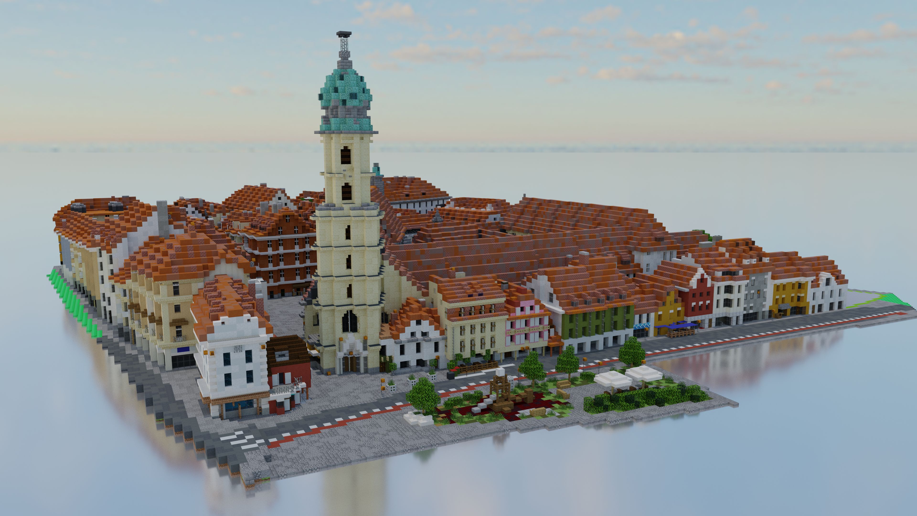 Free download wallpaper Minecraft, Austria, Town, Video Game, Graz on your PC desktop