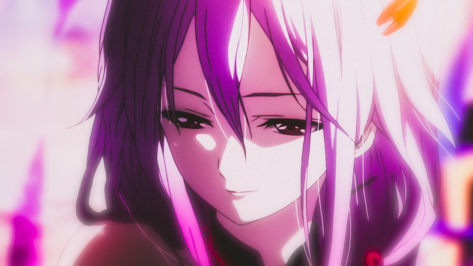 Download mobile wallpaper Anime, Red Eyes, Purple Hair, Guilty Crown, Inori Yuzuriha for free.