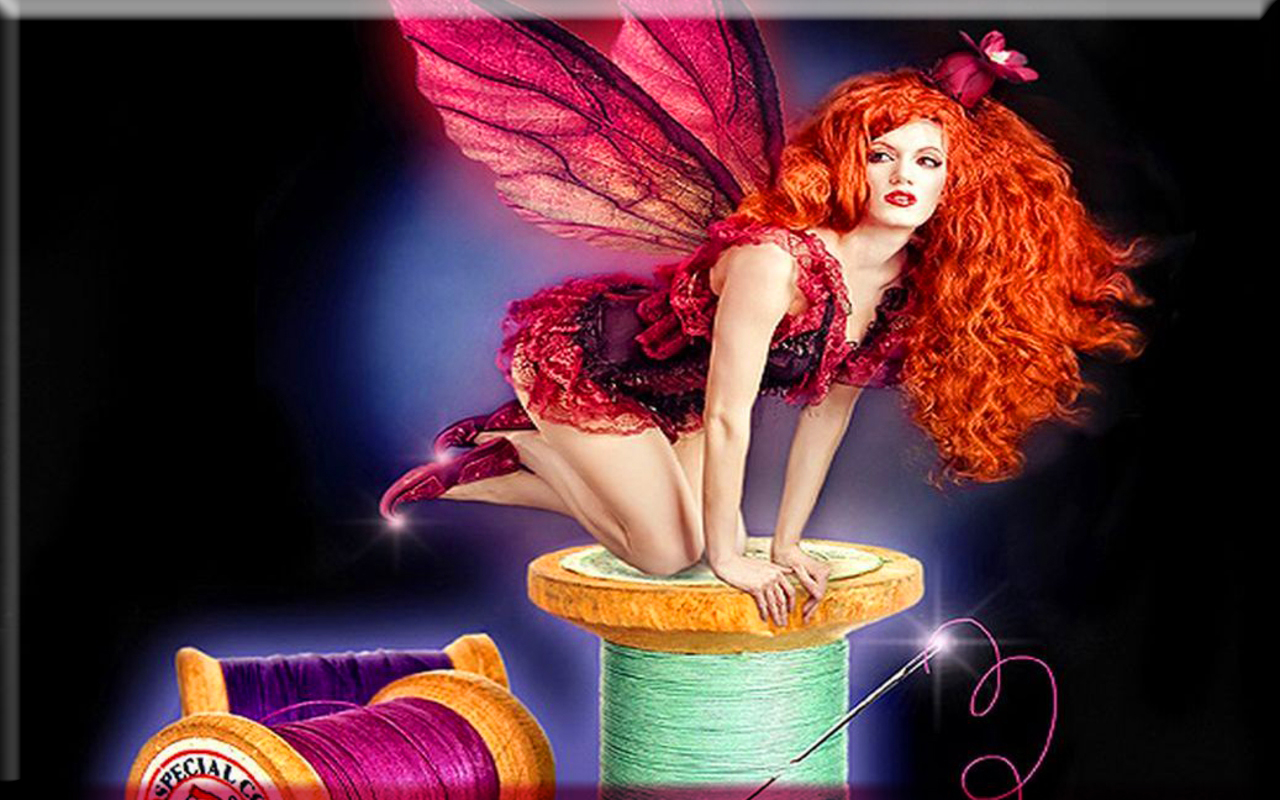 Free download wallpaper Fantasy, Redhead, Fairy on your PC desktop