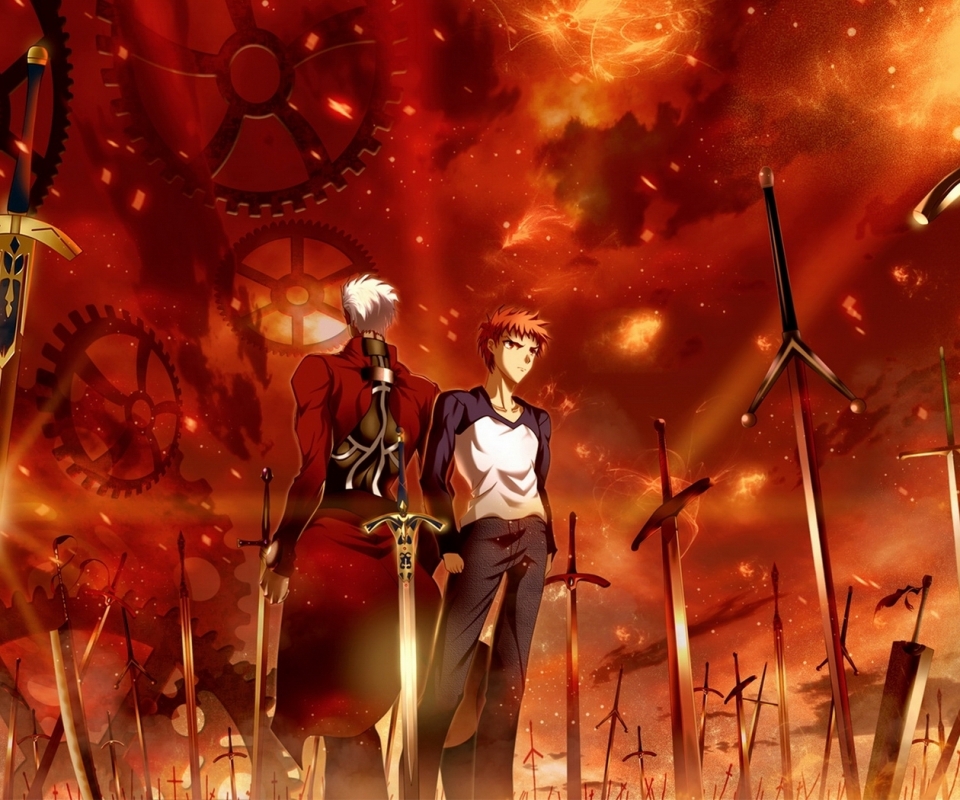 Download mobile wallpaper Anime, Fate/stay Night, Shirou Emiya, Archer (Fate/stay Night), Fate/stay Night: Unlimited Blade Works, Fate Series for free.