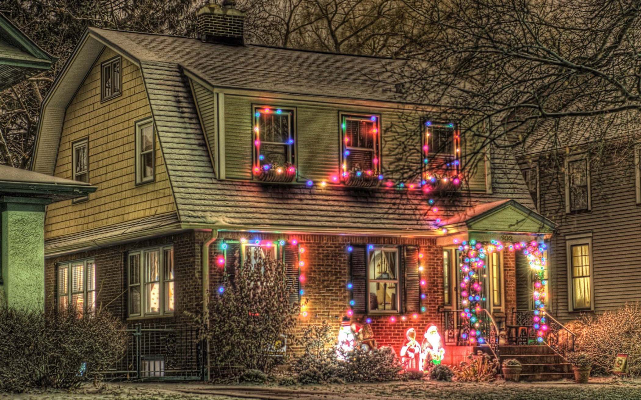 Handy-Wallpaper Feiertage, Weihnachten, Licht, Bunt, Hdr kostenlos herunterladen.