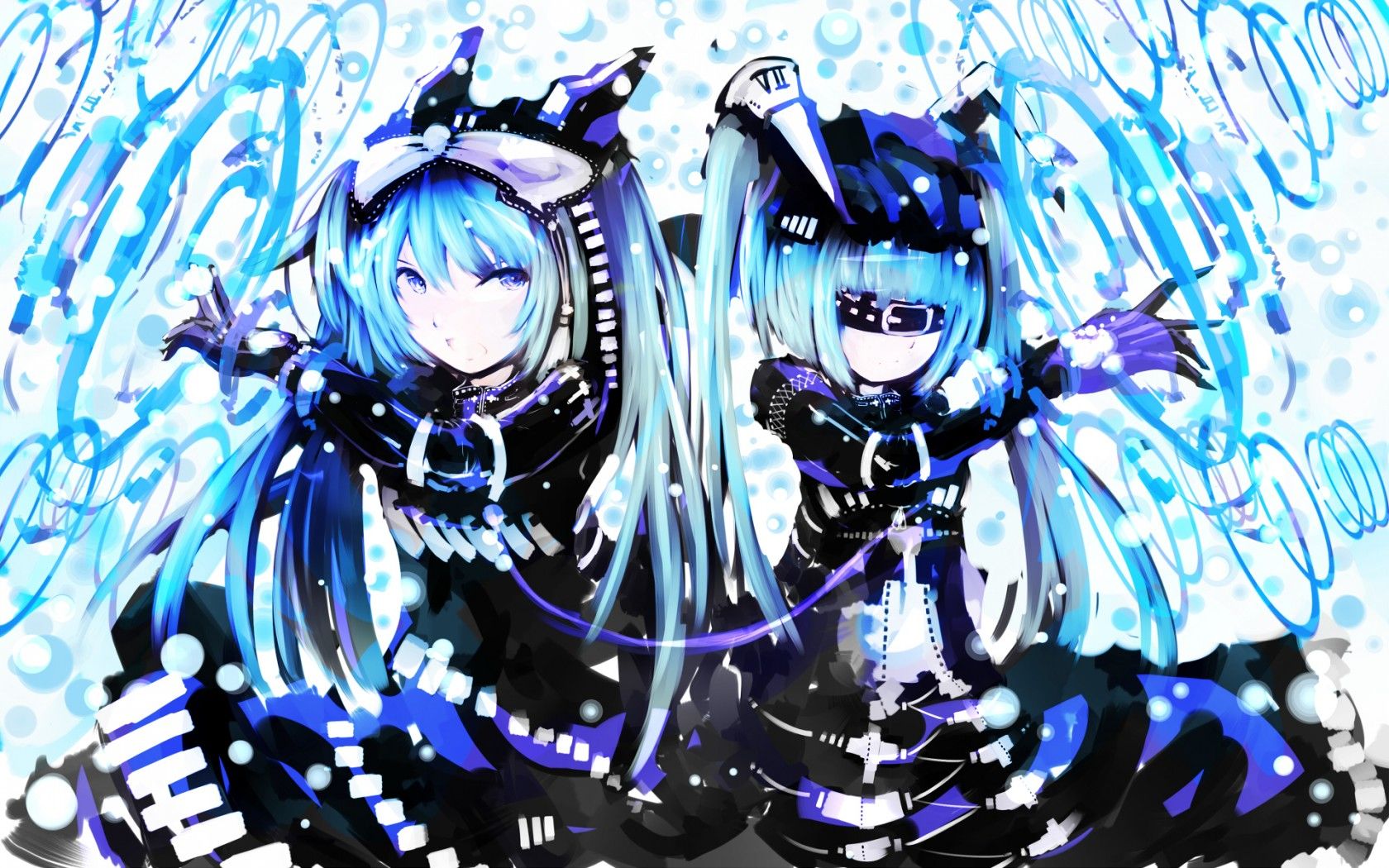 Handy-Wallpaper Vocaloid, Gotisch, Hatsune Miku, Animes kostenlos herunterladen.