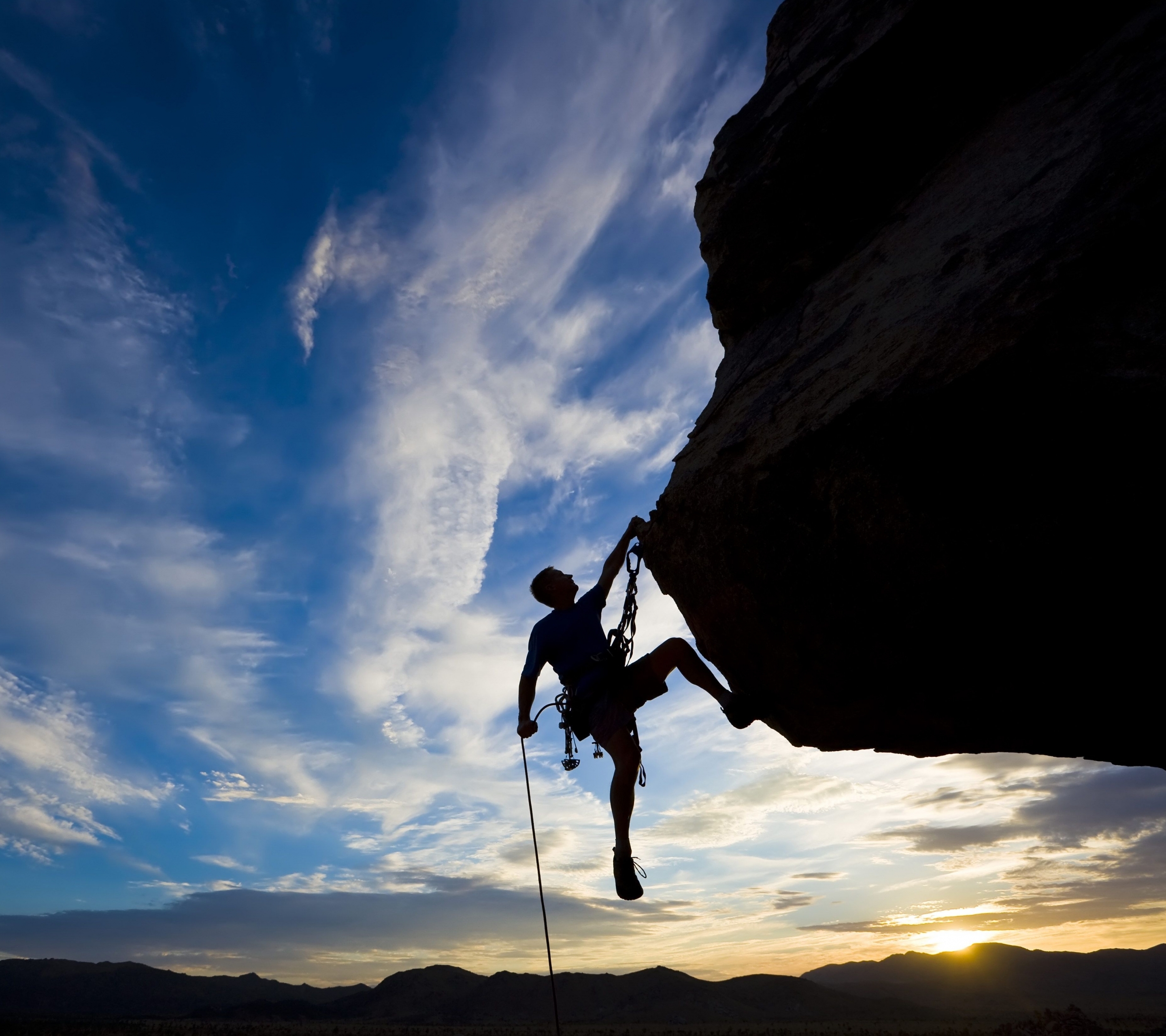 Download mobile wallpaper Sports, Silhouette, Climbing for free.