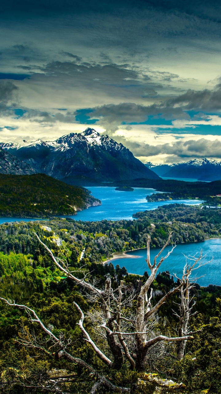 Descarga gratuita de fondo de pantalla para móvil de Paisaje, Montaña, Lago, Nube, Tierra/naturaleza.