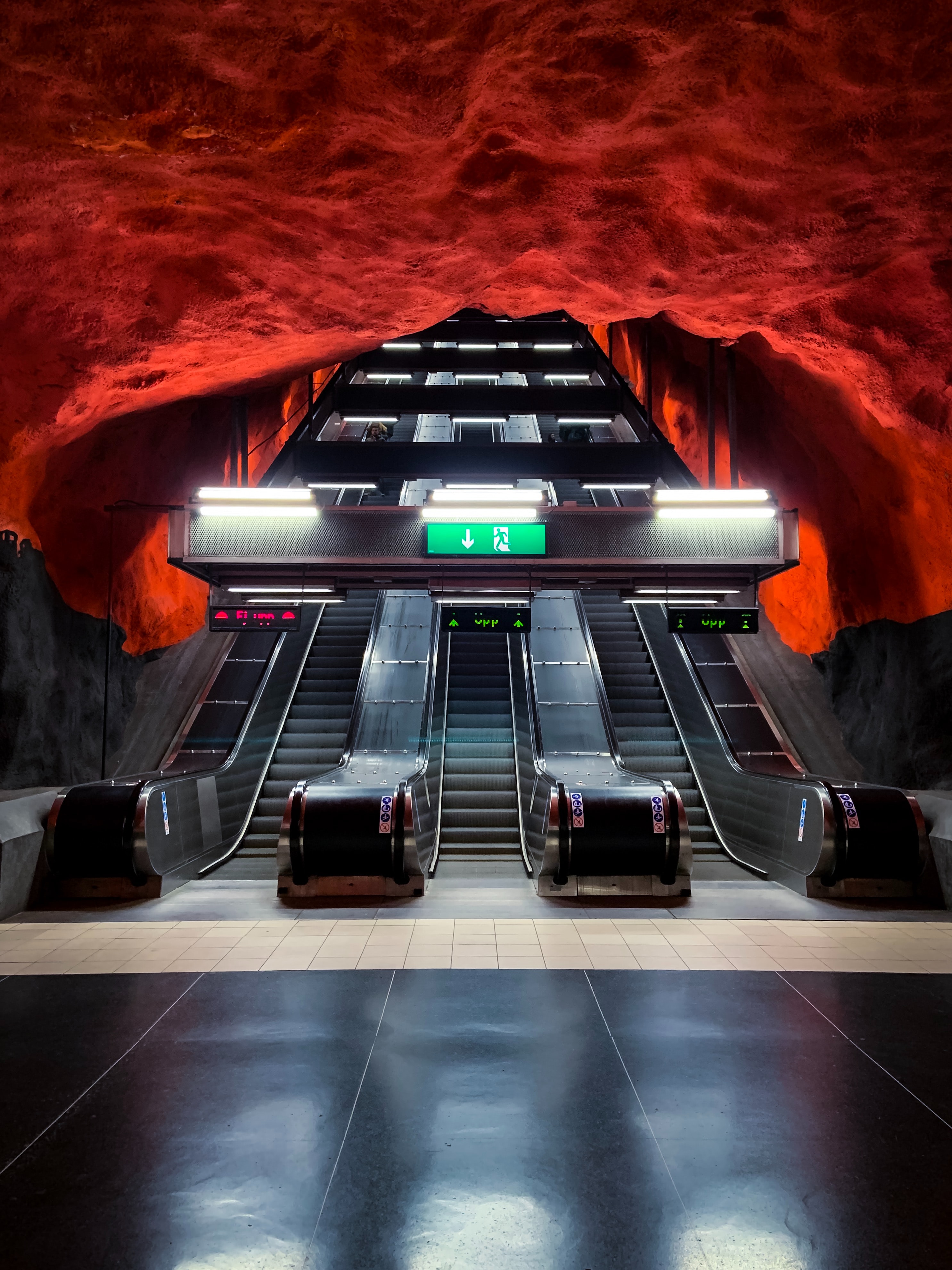 subway, miscellanea, miscellaneous, tunnel, station, metro, escalator