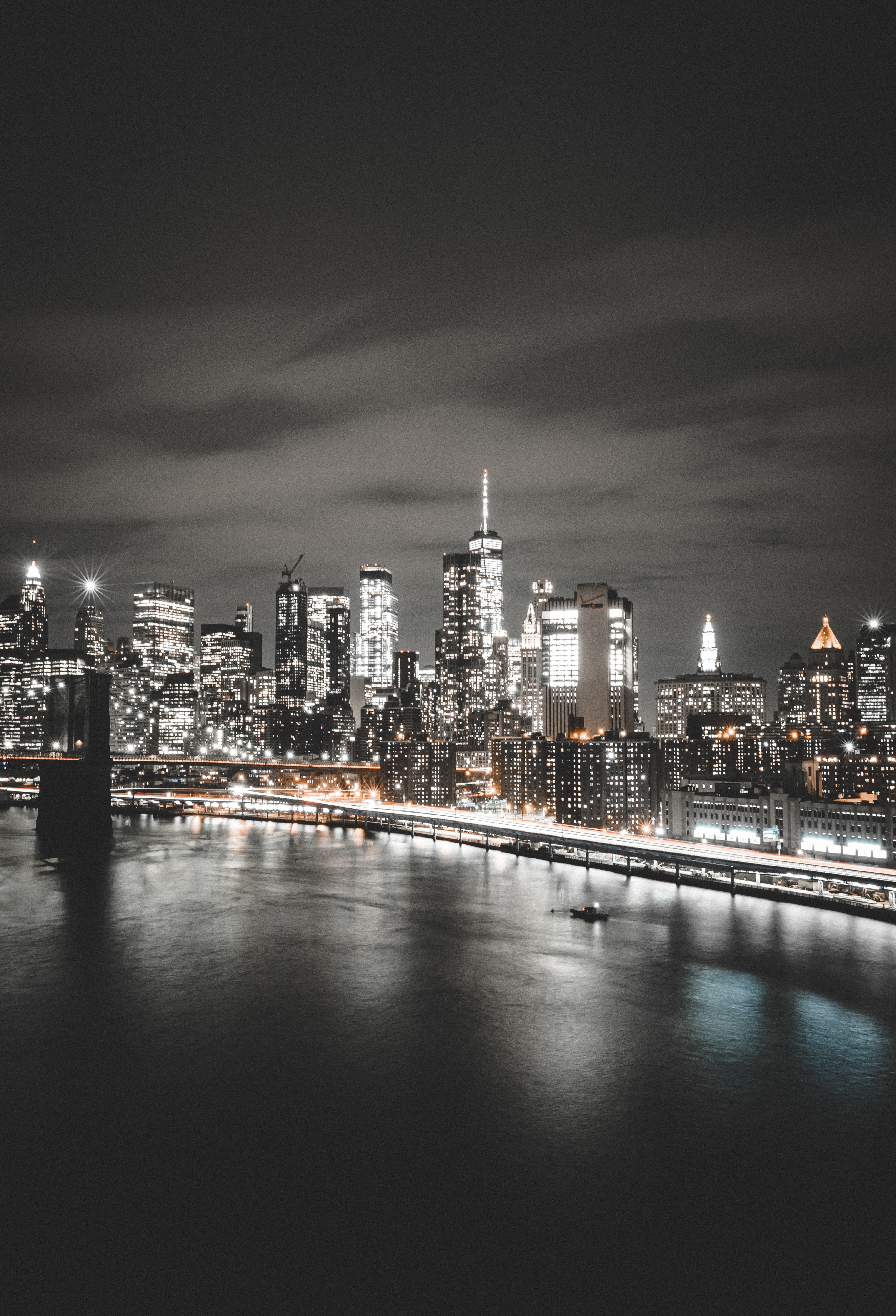 Baixe gratuitamente a imagem Cidades, Cidade, Prédio, Edifício, As Luzes, Luzes, Costa, Nova Iorque, Nova York na área de trabalho do seu PC