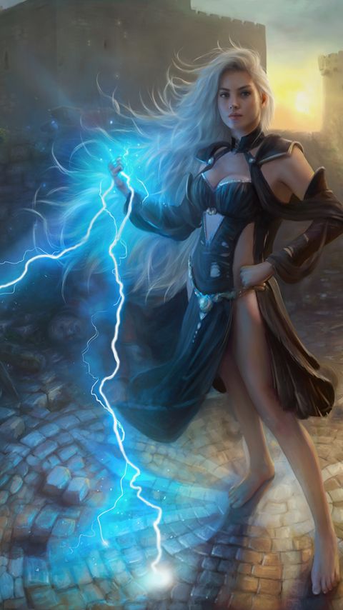 Download mobile wallpaper Fantasy, Sorceress, Mage for free.
