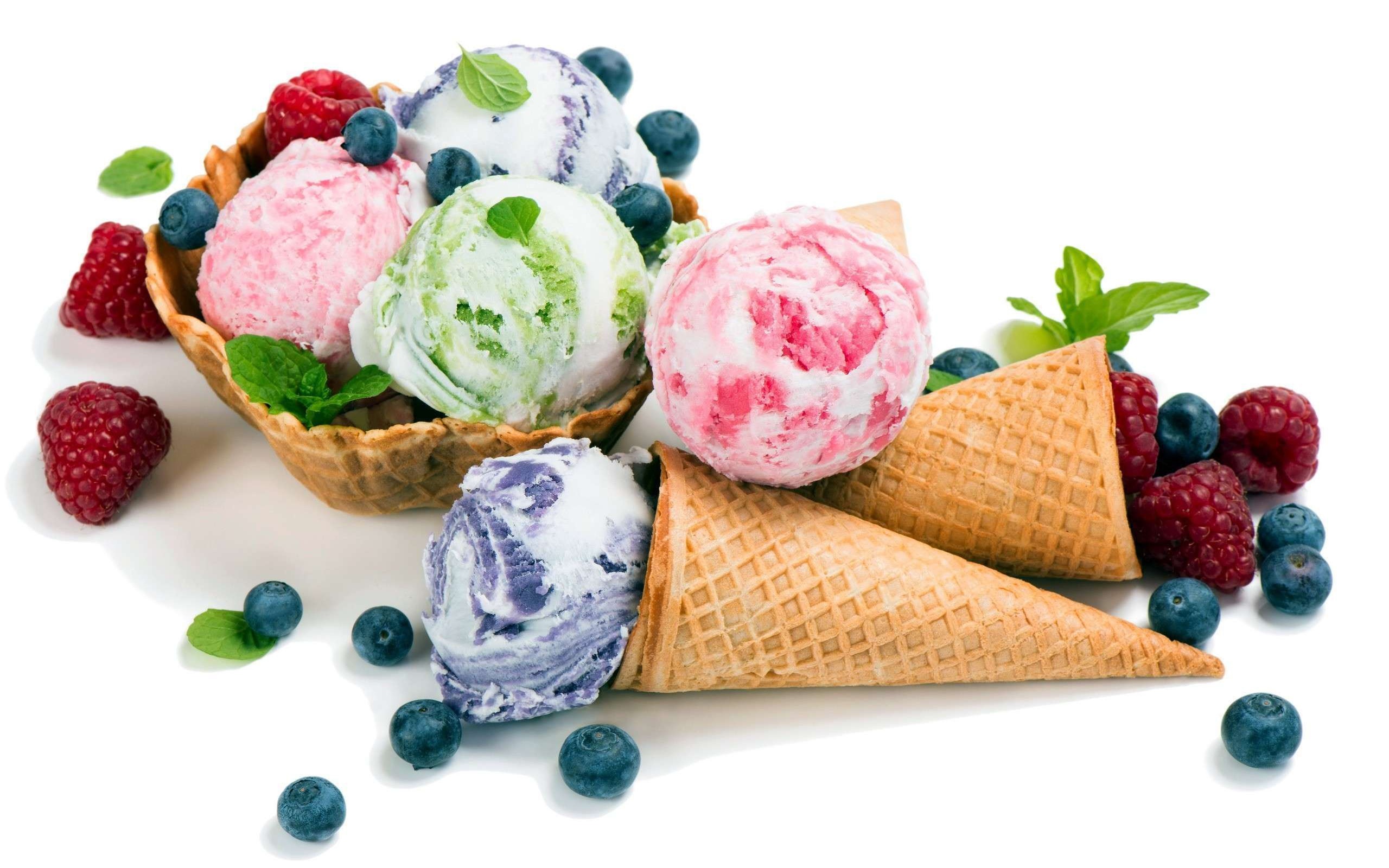 Free download wallpaper Food, Ice Cream, Berry, Fruit, Waffle Cone on your PC desktop