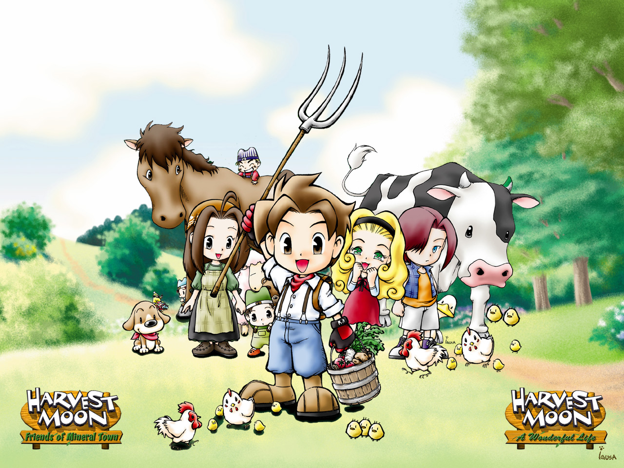 Завантажити шпалери Harvest Moon: Friends Of Mineral Town на телефон безкоштовно