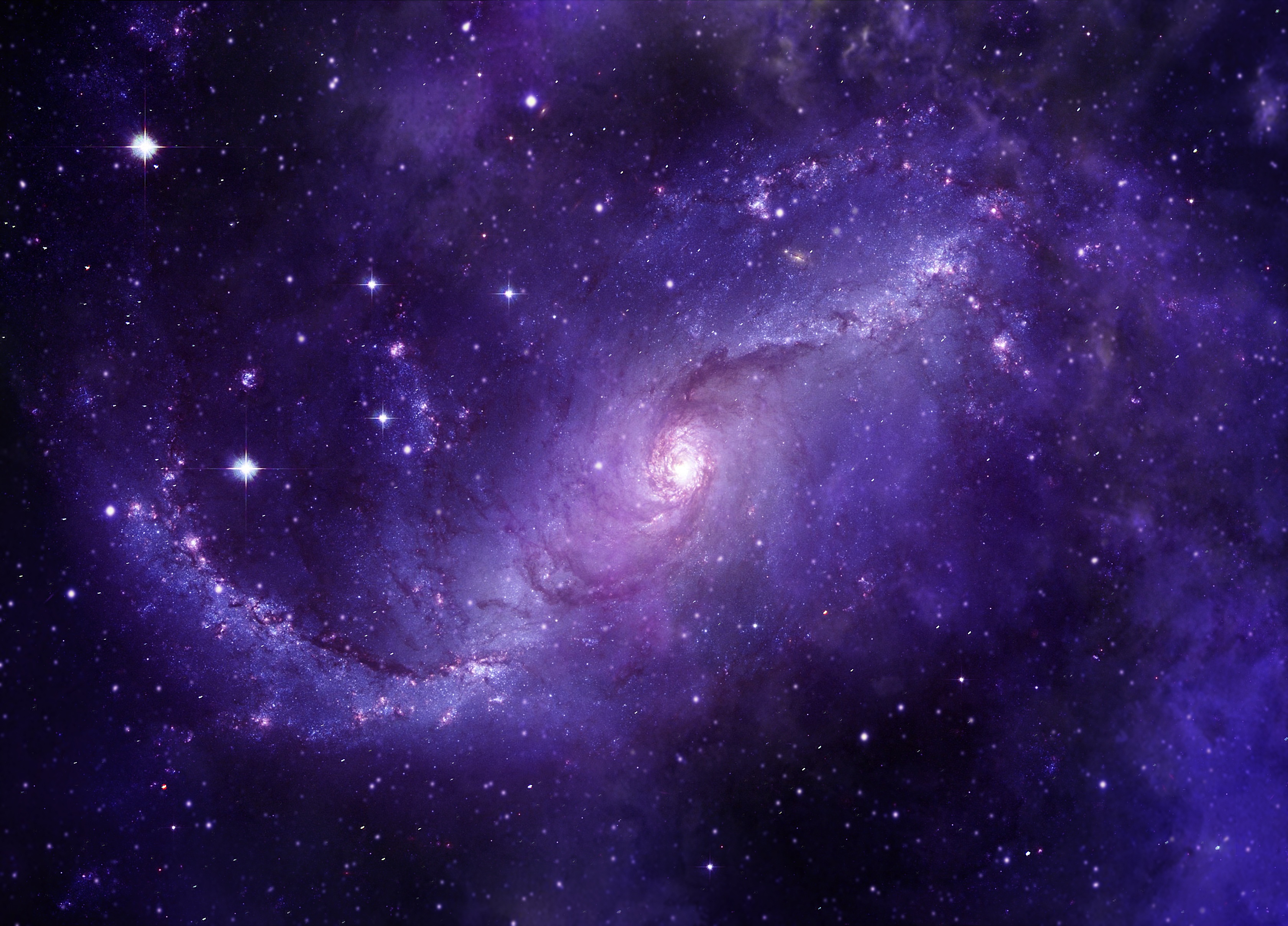 139694 descargar fondo de pantalla violeta, galaxia, universo, cielo estrellado, púrpura: protectores de pantalla e imágenes gratis