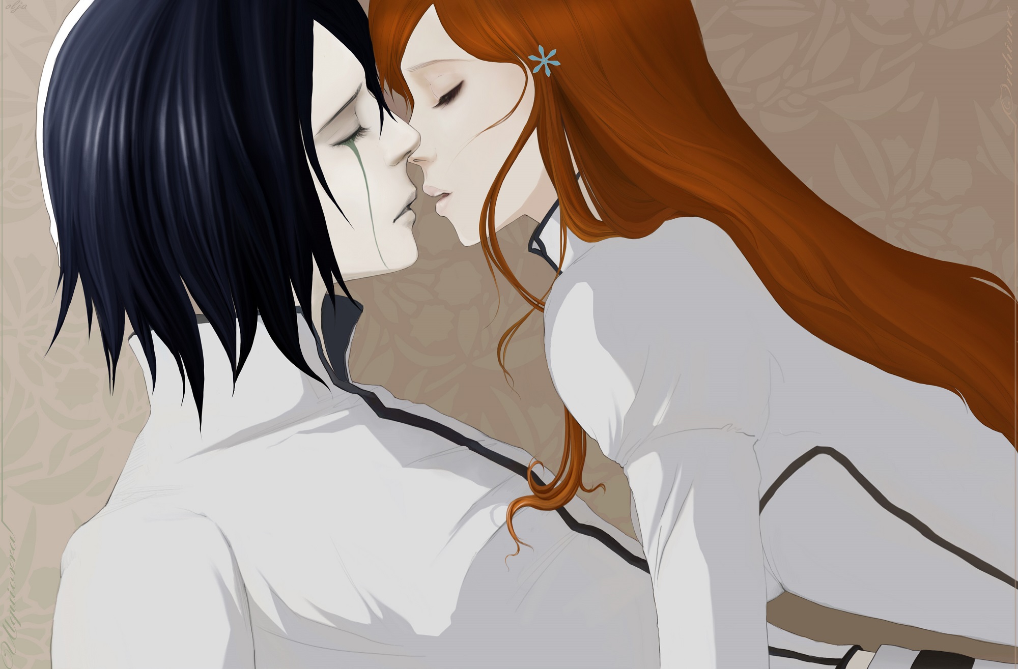 Download mobile wallpaper Anime, Bleach, Orihime Inoue, Ulquiorra Cifer for free.