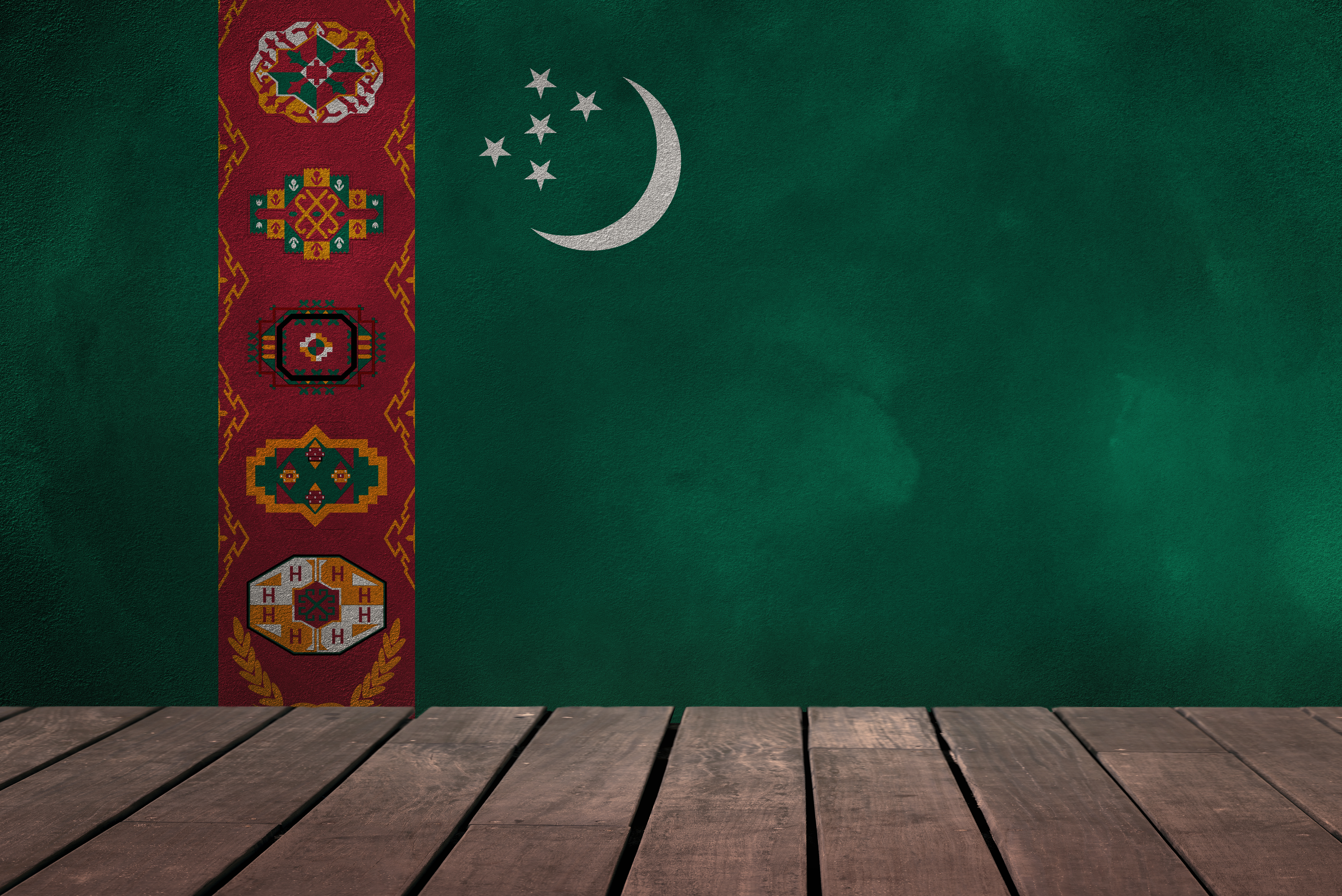 お使いの携帯電話の1528263スクリーンセーバーと壁紙トルクメニスタンの国旗。 の写真を無料でダウンロード