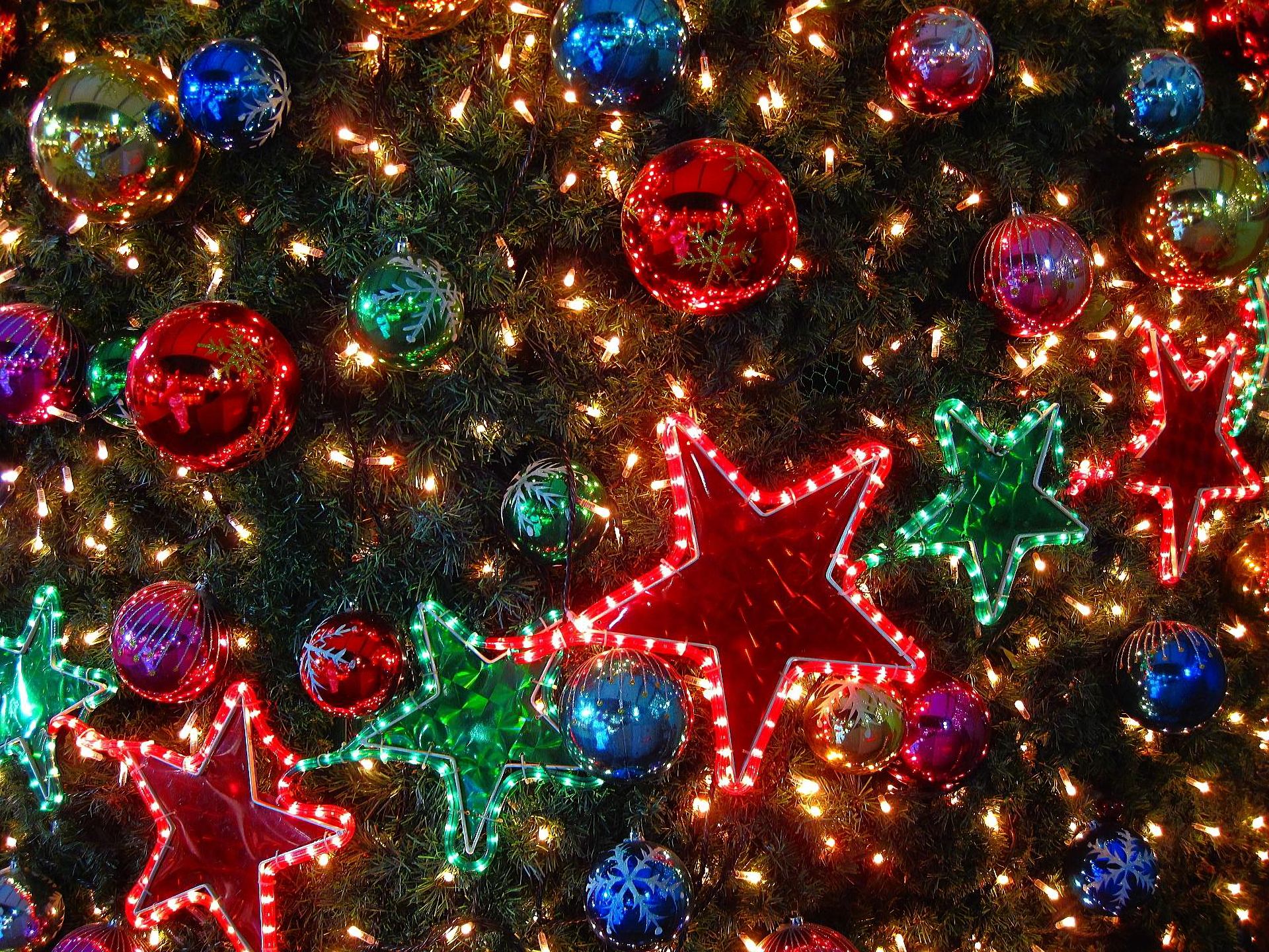 holiday, christmas, decoration, ligths, stars