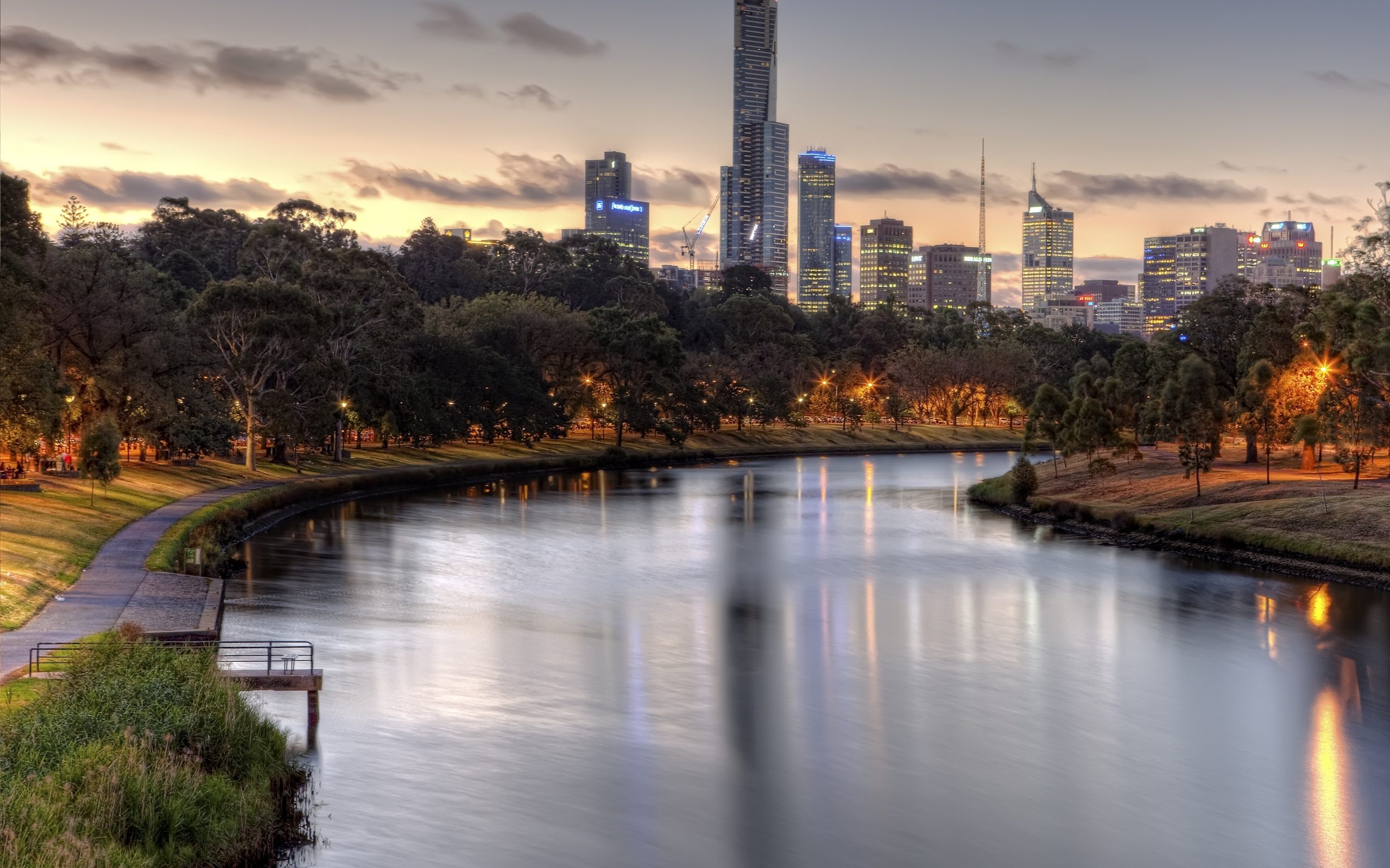 1458091 завантажити картинку створено людиною, мельбурн, річка ярра - шпалери і заставки безкоштовно
