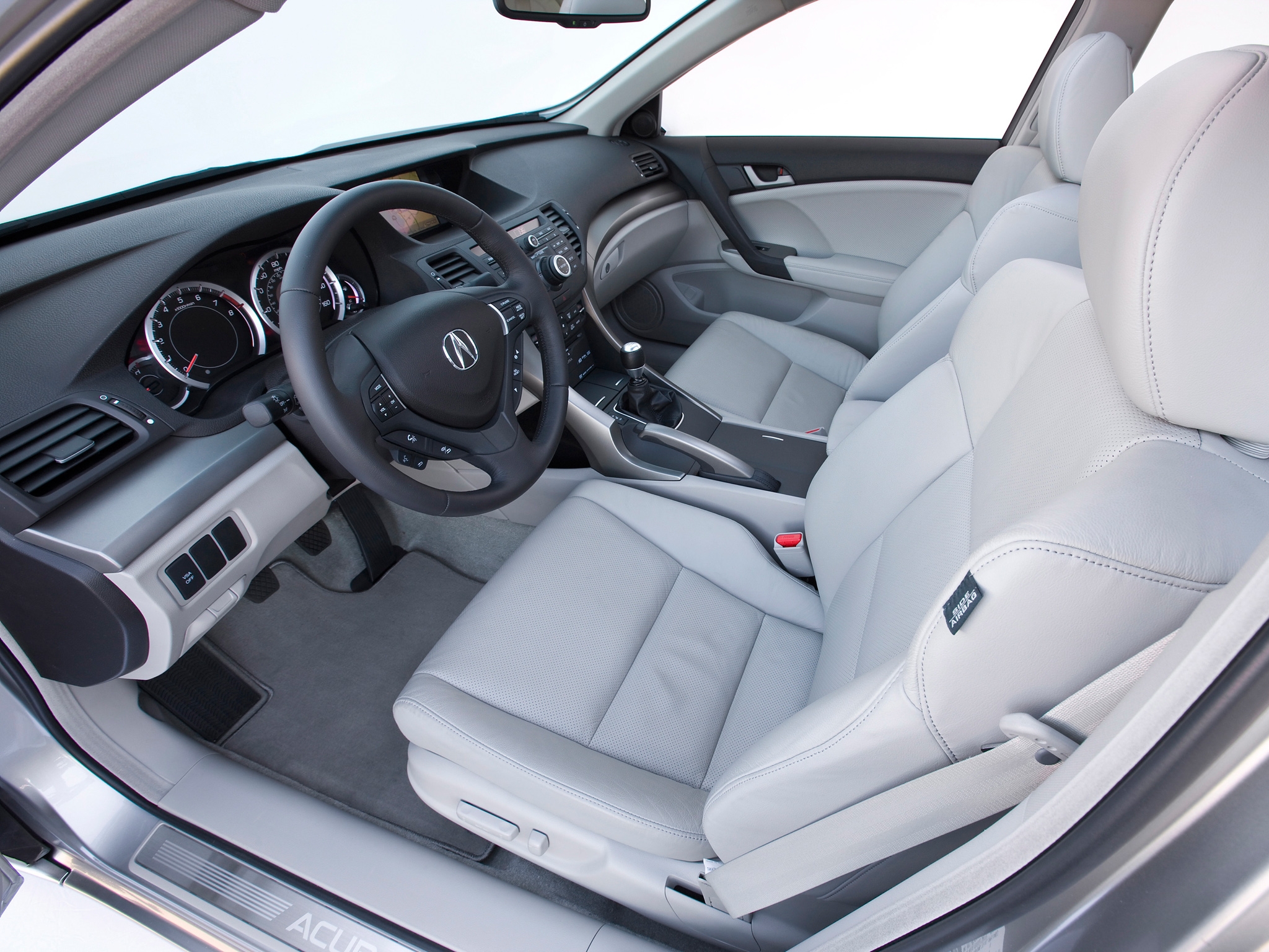 interior, speedometer, rudder, cars, acura, steering wheel, salon, tsx