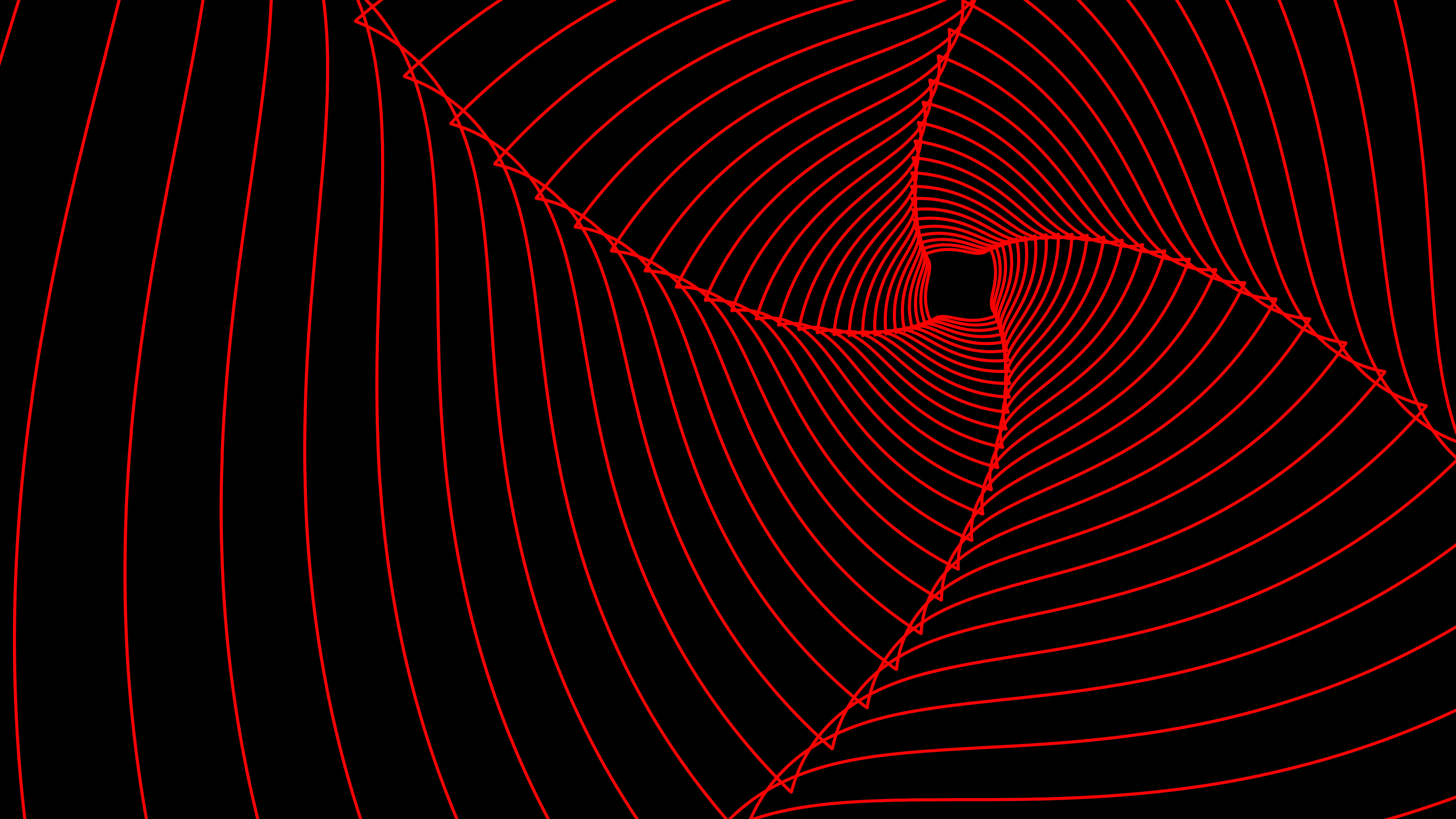 abstract, spiral, lines, red