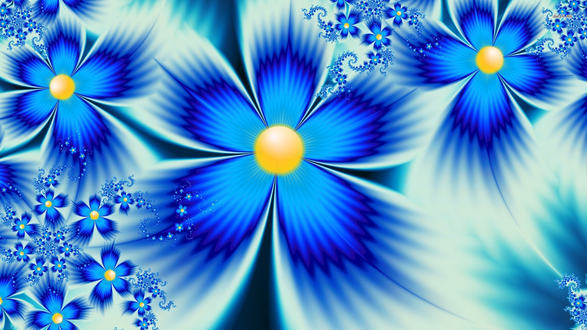 PCデスクトップにフラワーズ, 花, 青い, 芸術的, デイジー画像を無料でダウンロード