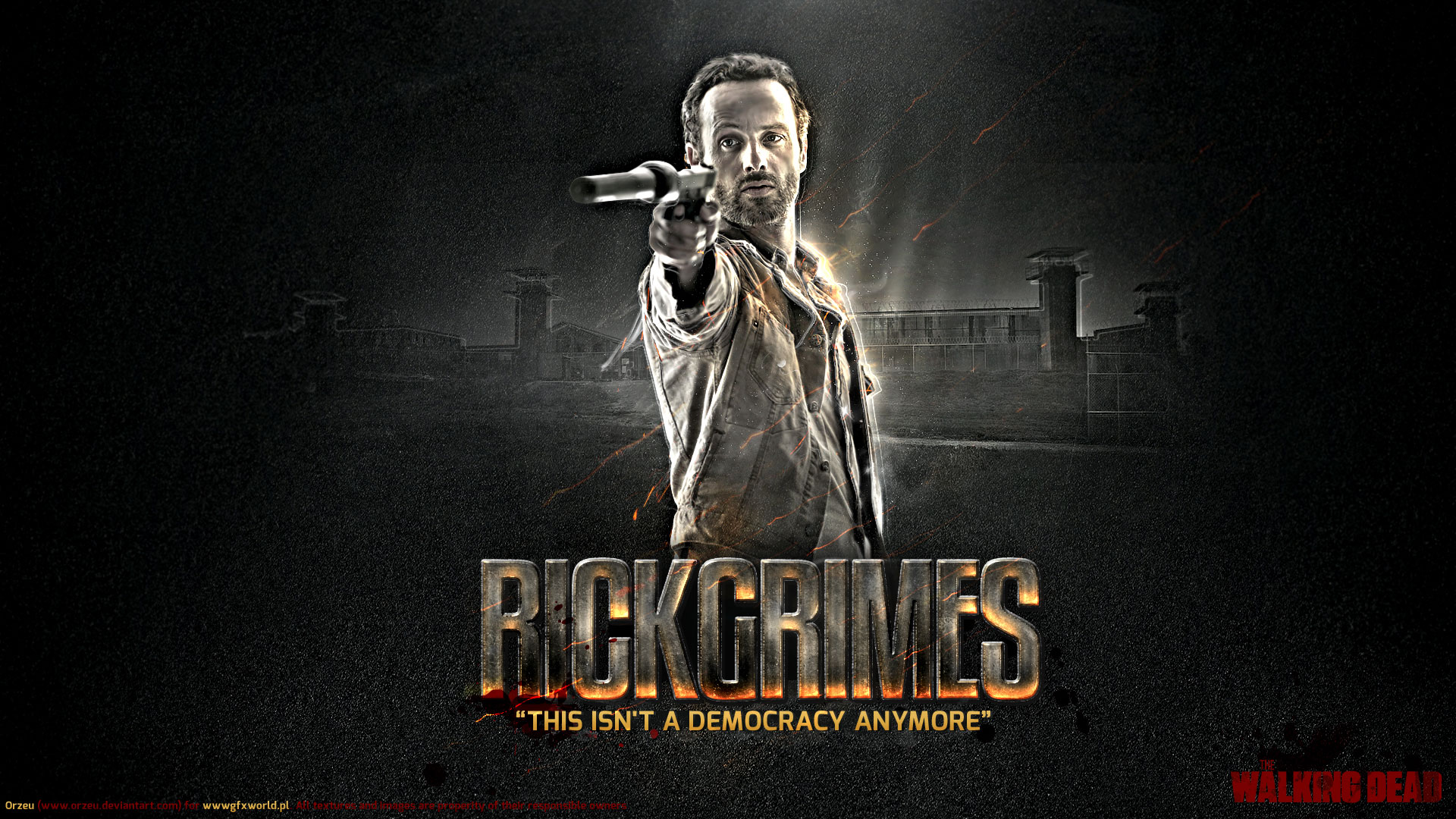 Laden Sie das Fernsehserien, The Walking Dead, Rick Grimes-Bild kostenlos auf Ihren PC-Desktop herunter