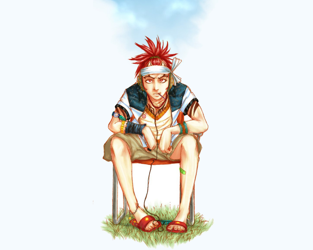 Handy-Wallpaper Bleach, Animes, Renji Abarai kostenlos herunterladen.