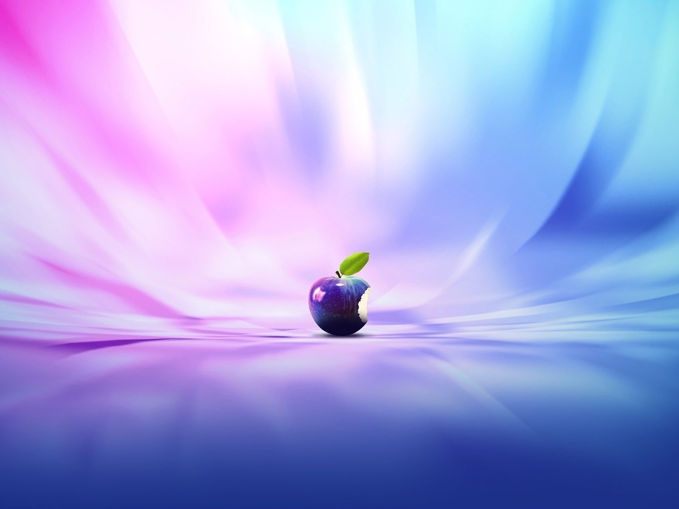 apple, brands, background, blue 1080p