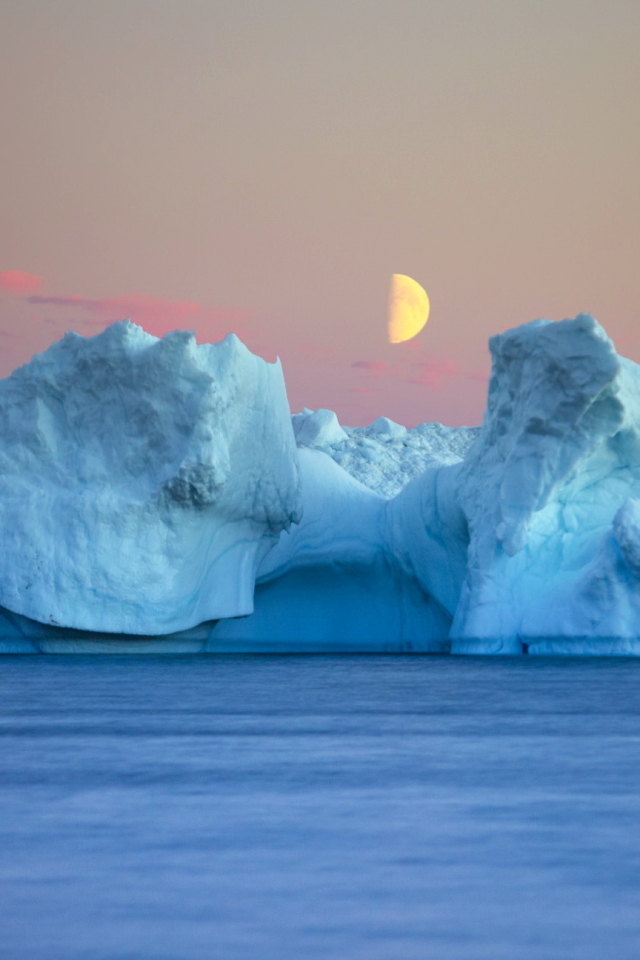 Baixar papel de parede para celular de Natureza, Gelo, Tarde, Iceberg, Terra/natureza gratuito.