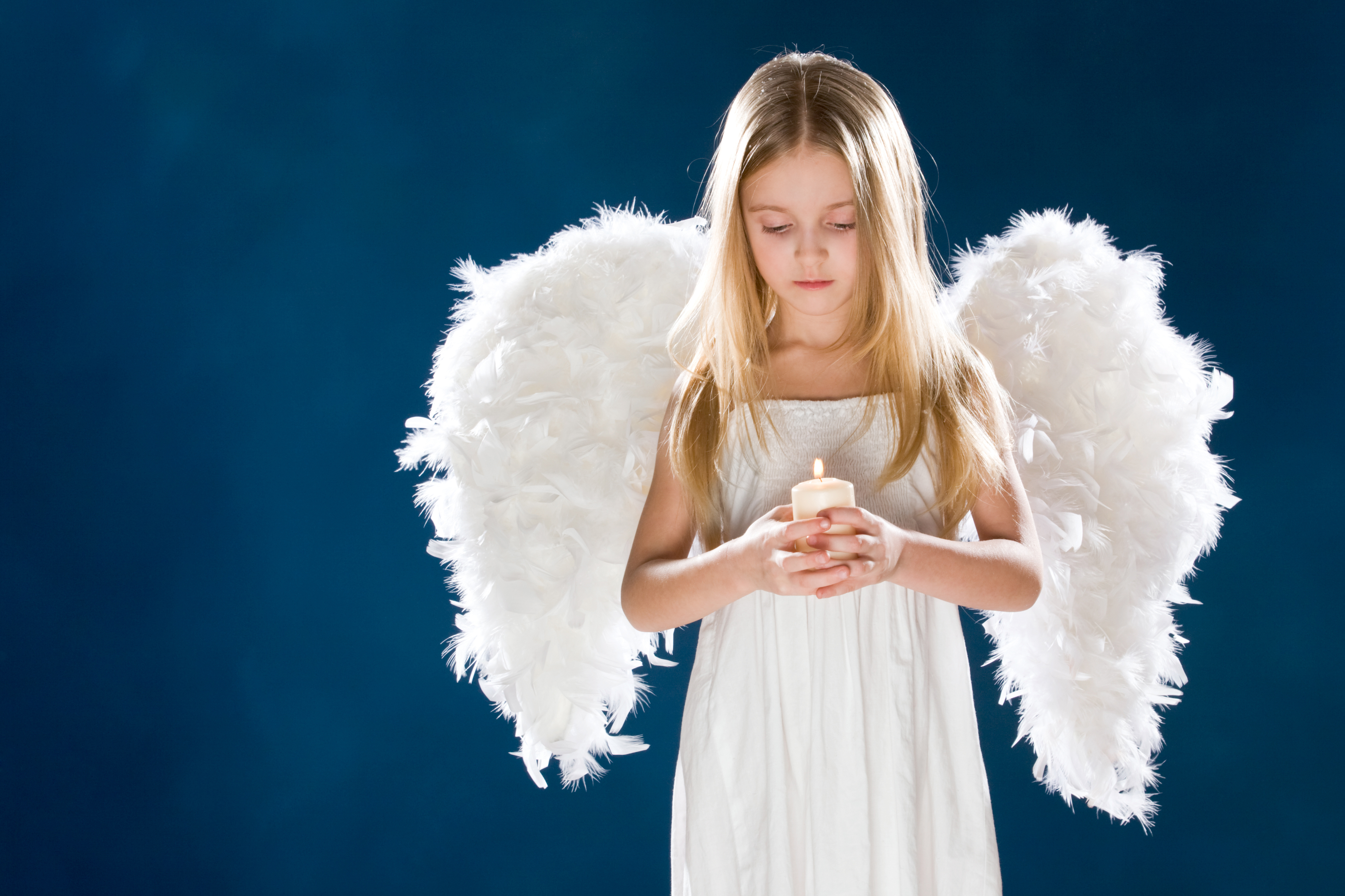 Free download wallpaper Wings, Angel, Child, Candle, Cute, Photography on your PC desktop
