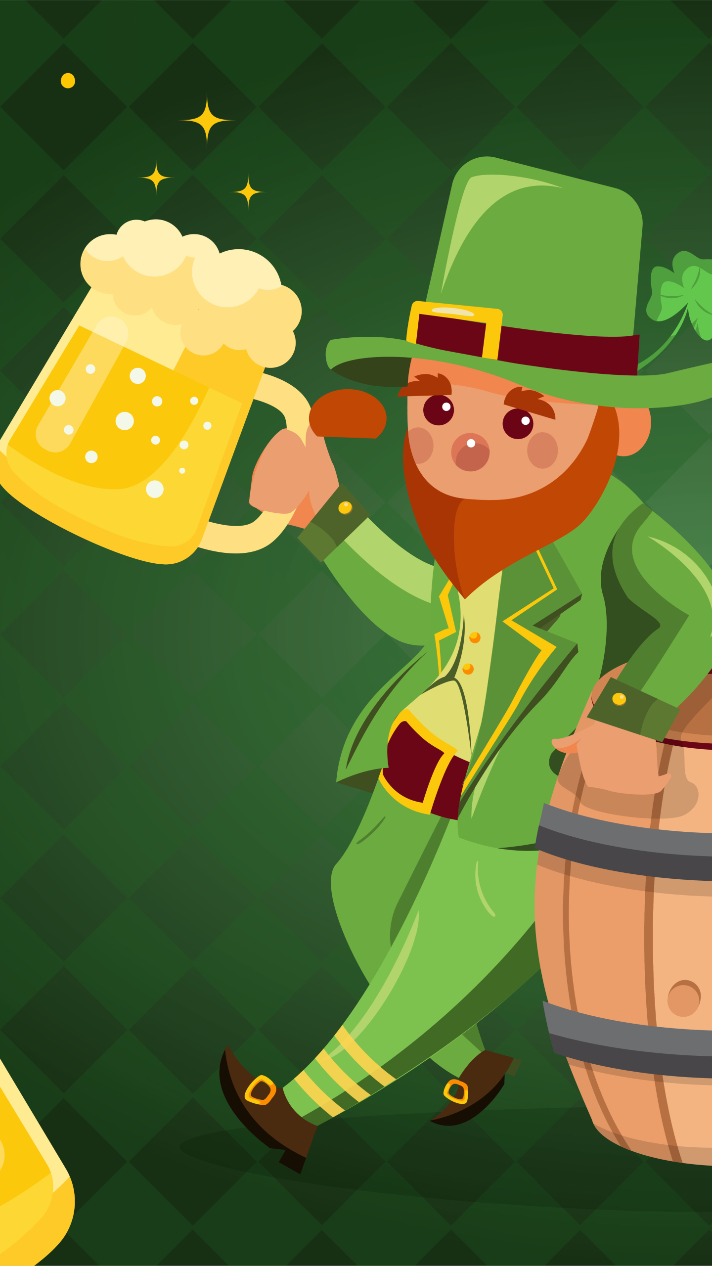 Download mobile wallpaper Beer, Holiday, St Patrick's Day, Leprechaun for free.
