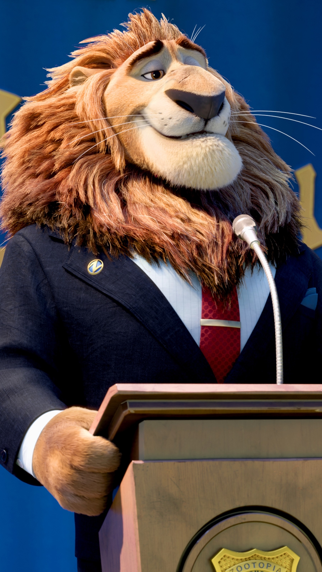 Download mobile wallpaper Movie, Zootopia, Mayor Lionheart for free.