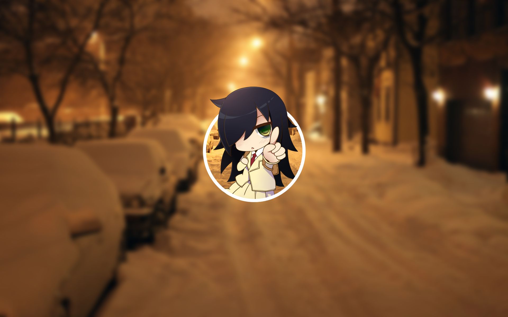 828152 Hintergrundbild herunterladen animes, watamote, schnee - Bildschirmschoner und Bilder kostenlos