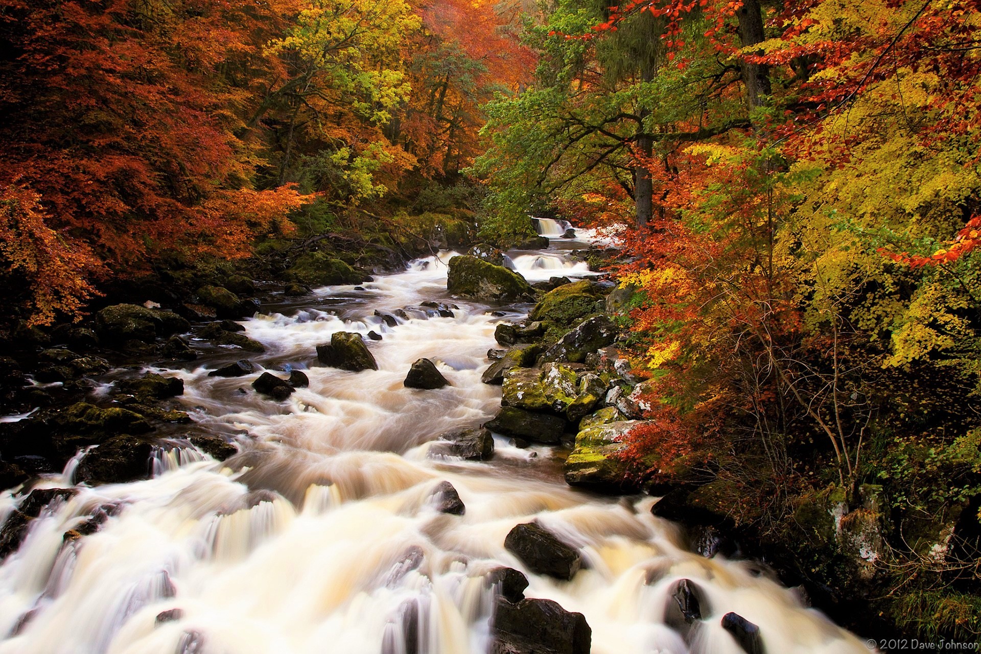 Handy-Wallpaper Herbst, Wasserfall, Wald, Fluss, Strom, Erde/natur kostenlos herunterladen.