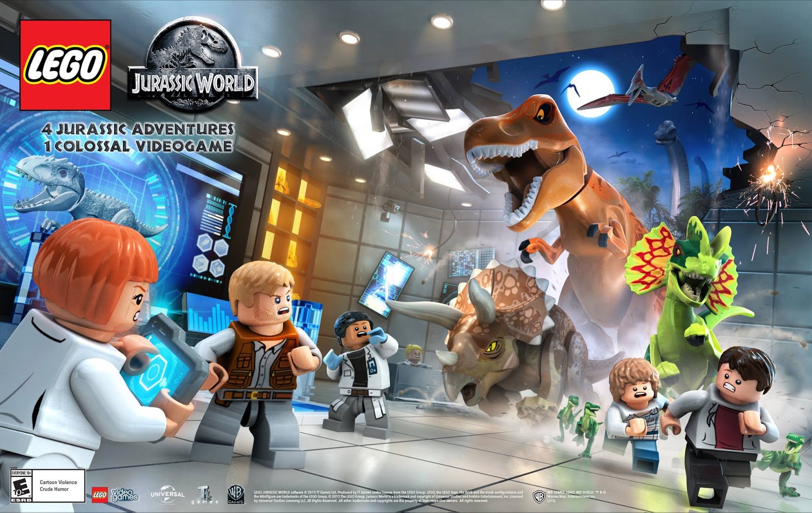 Популярні заставки і фони Lego Jurassic World на комп'ютер