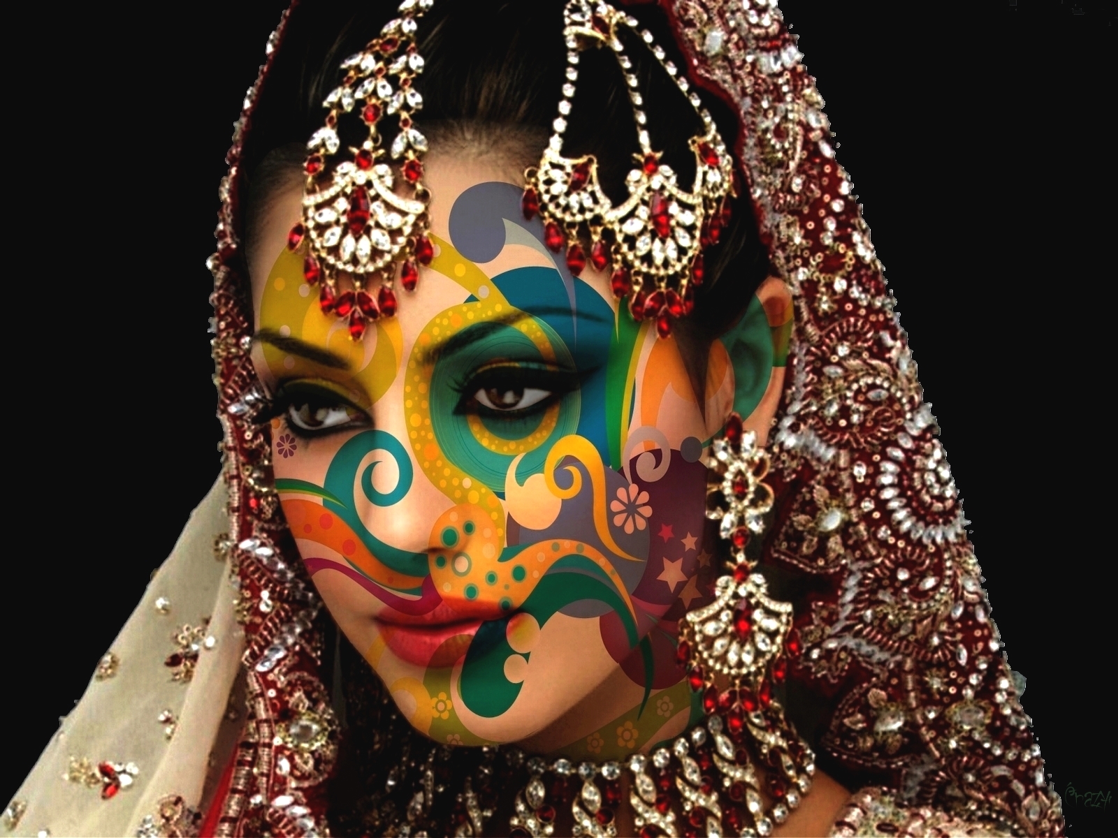 Download mobile wallpaper Fantasy, Artistic, Face, Eye, Women for free.