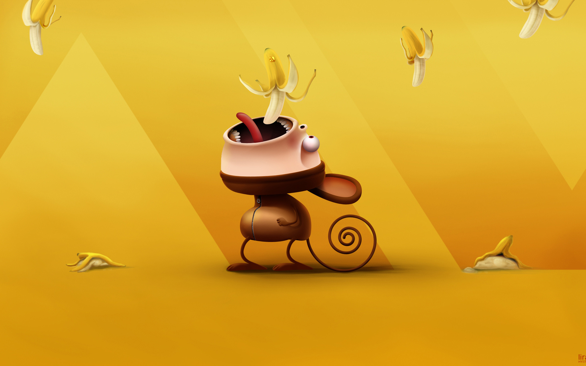 Descarga gratuita de fondo de pantalla para móvil de Mono, Dibujos Animados, Humor, Animales.
