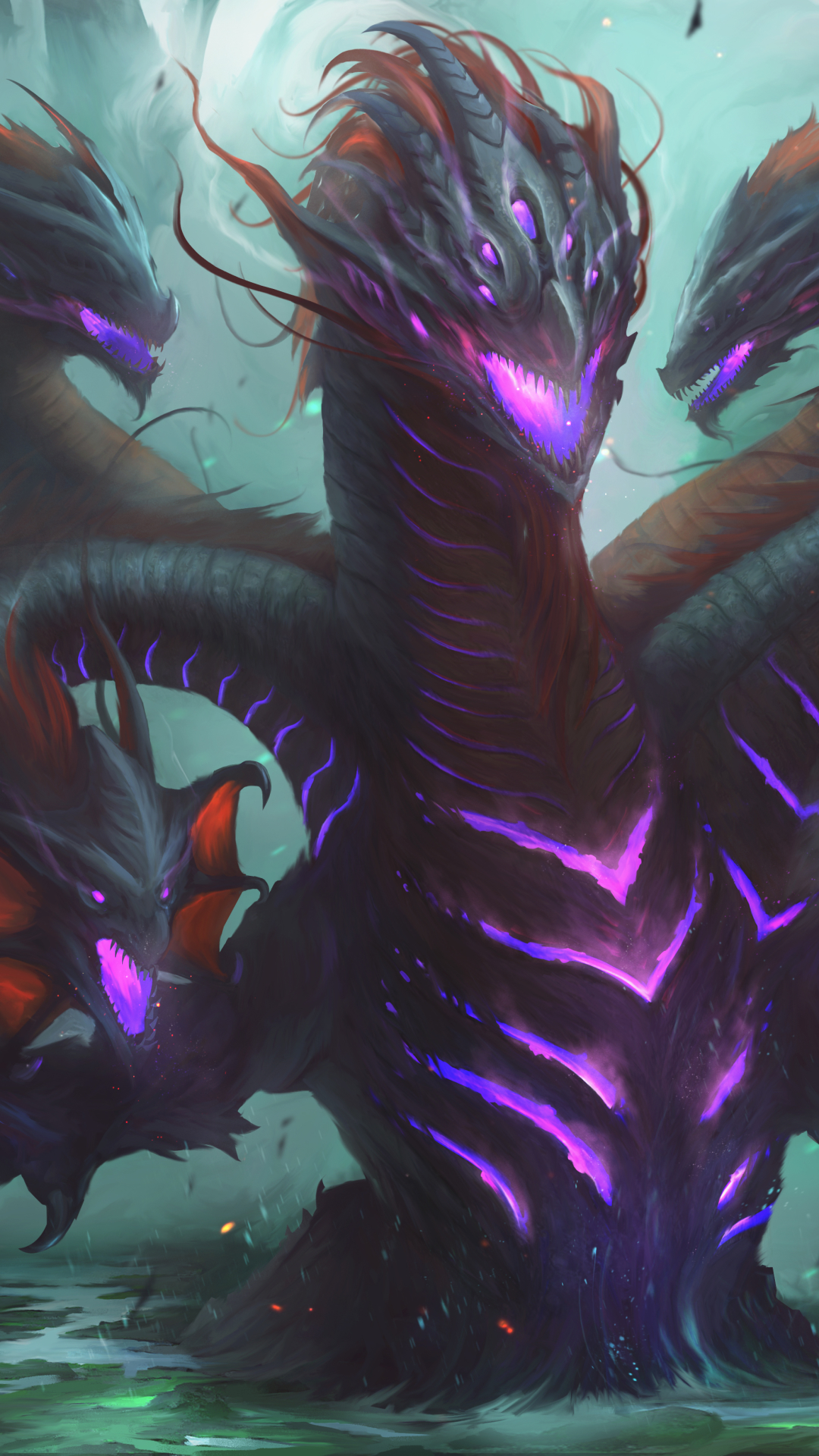 Download mobile wallpaper Fantasy, Creature, Hydra for free.