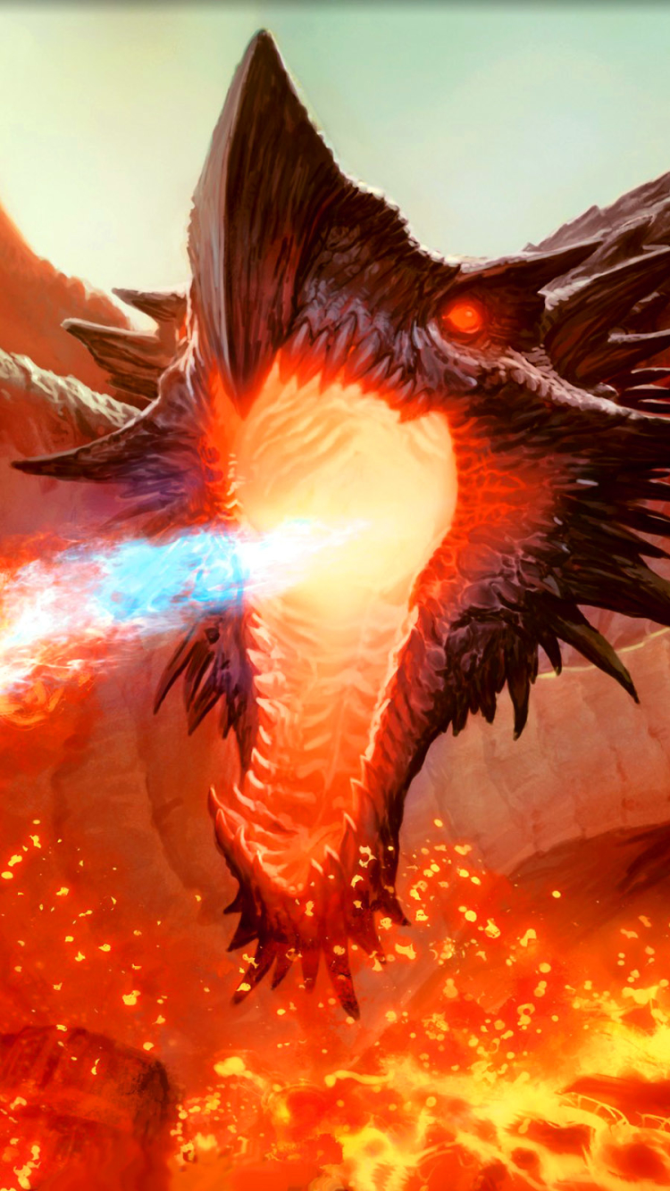 Download mobile wallpaper Fantasy, Dragon, Magic: The Gathering, Ancient Hellkite for free.