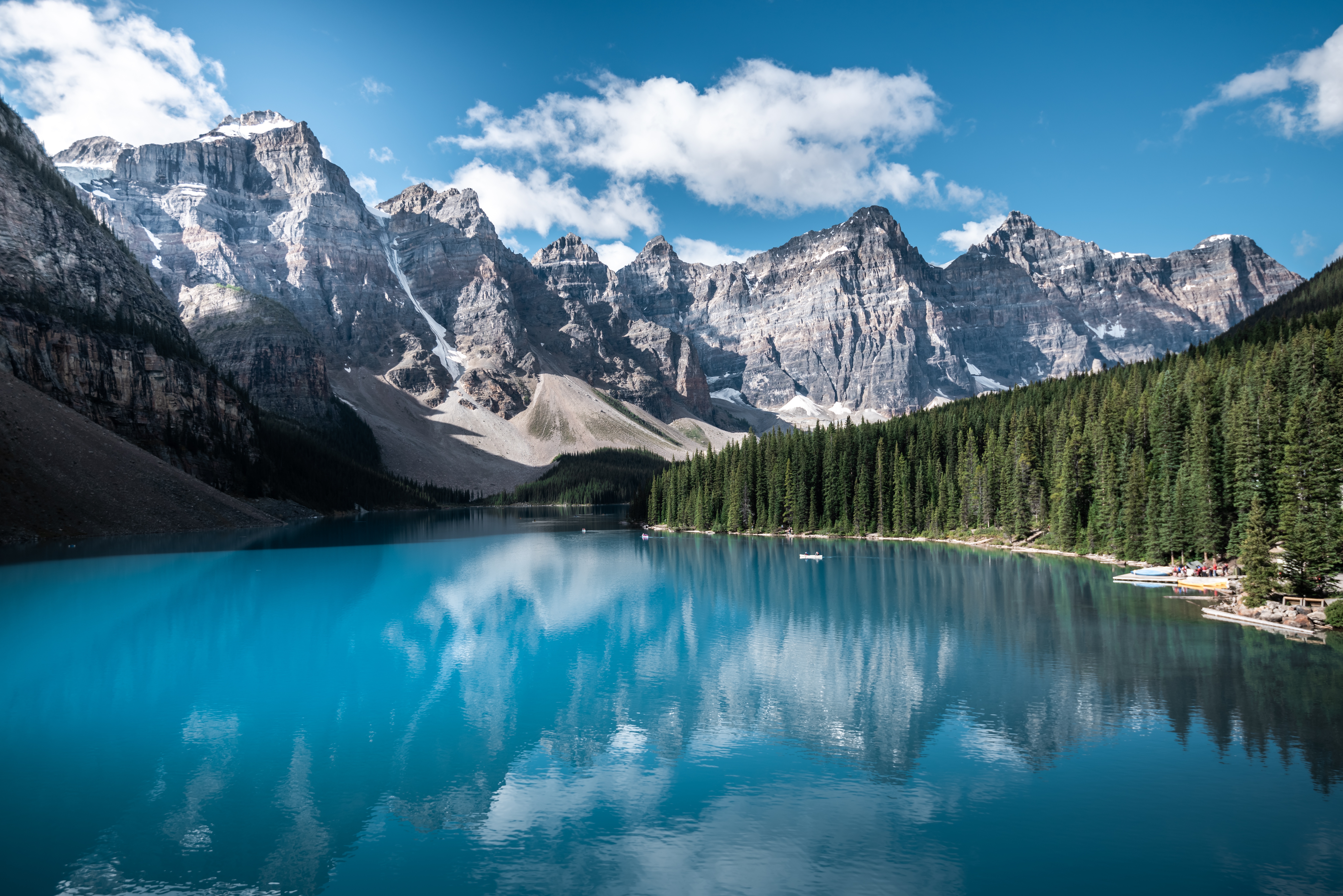Скачать картинку Гора, Озеро, Отражение, Канада, Национальный Парк, Альберта, Национальный Парк Банф, Земля/природа в телефон бесплатно.