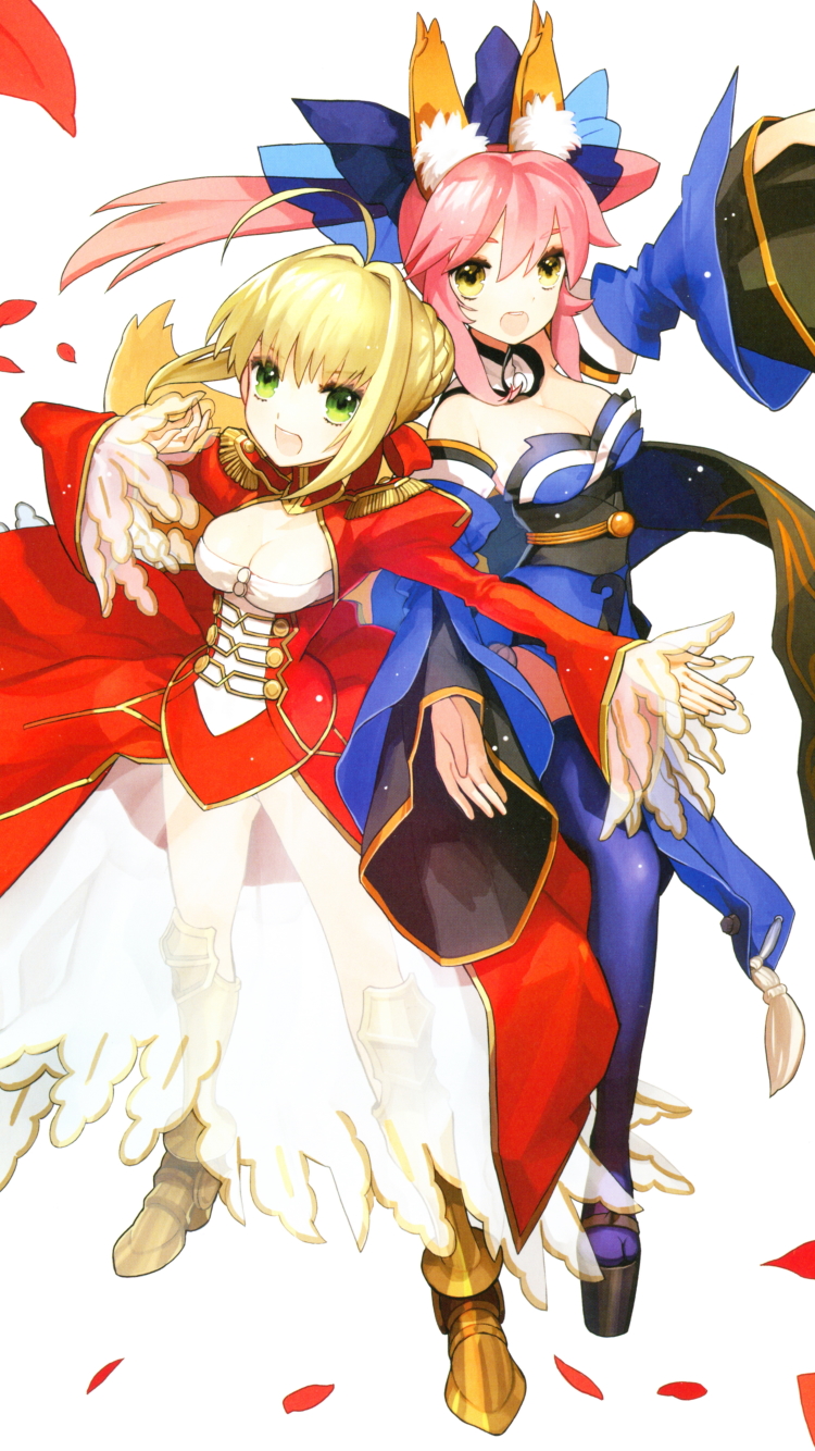 Download mobile wallpaper Anime, Fate/extra, Nero Claudius, Tamamo No Mae (Fate/grand Order), Fate Series for free.