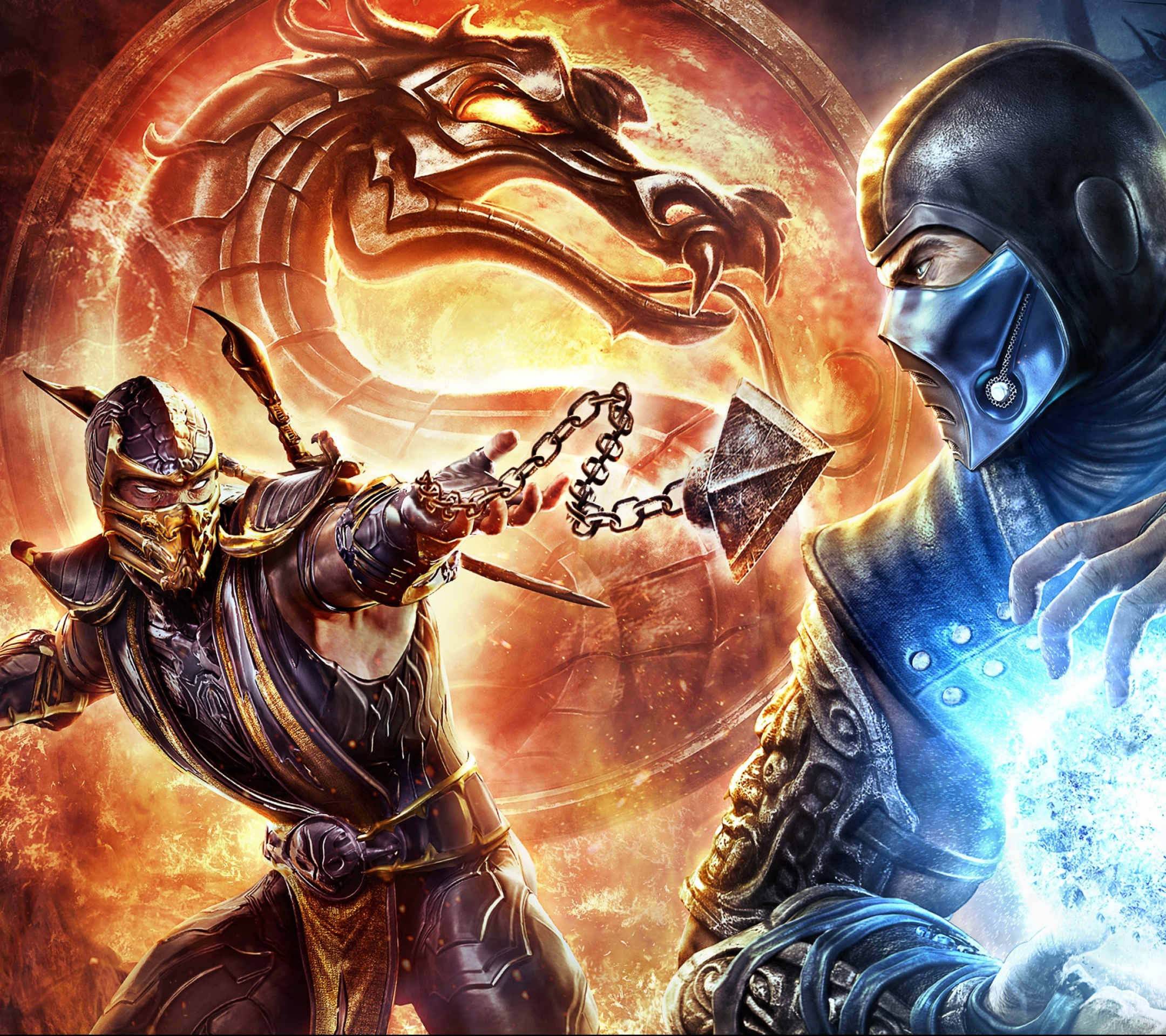 Handy-Wallpaper Mortal Kombat, Computerspiele, Skorpion (Mortal Kombat), Sub Zero (Mortal Kombat) kostenlos herunterladen.