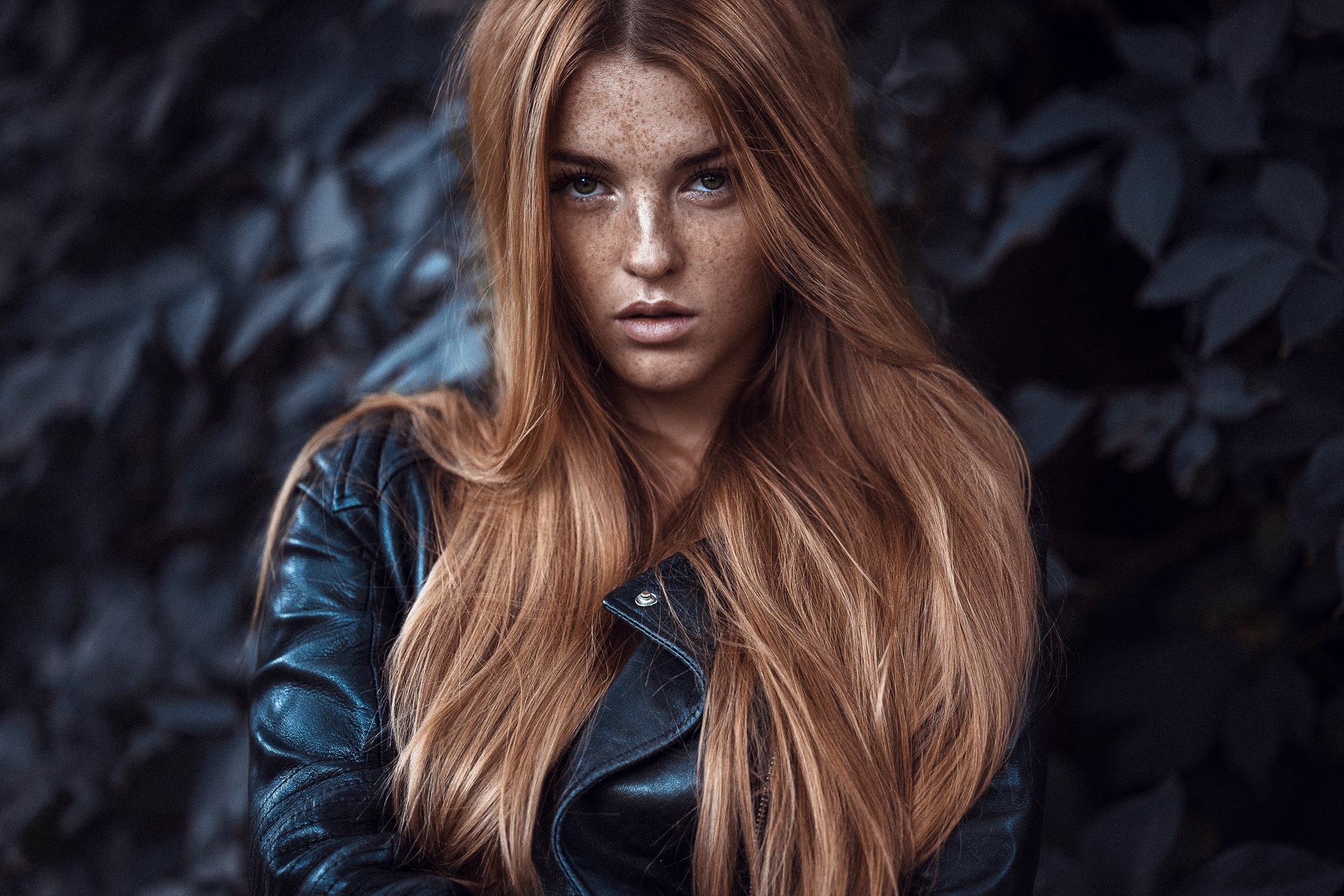 Download mobile wallpaper Redhead, Model, Women, Freckles, Long Hair, Lara Vogel for free.