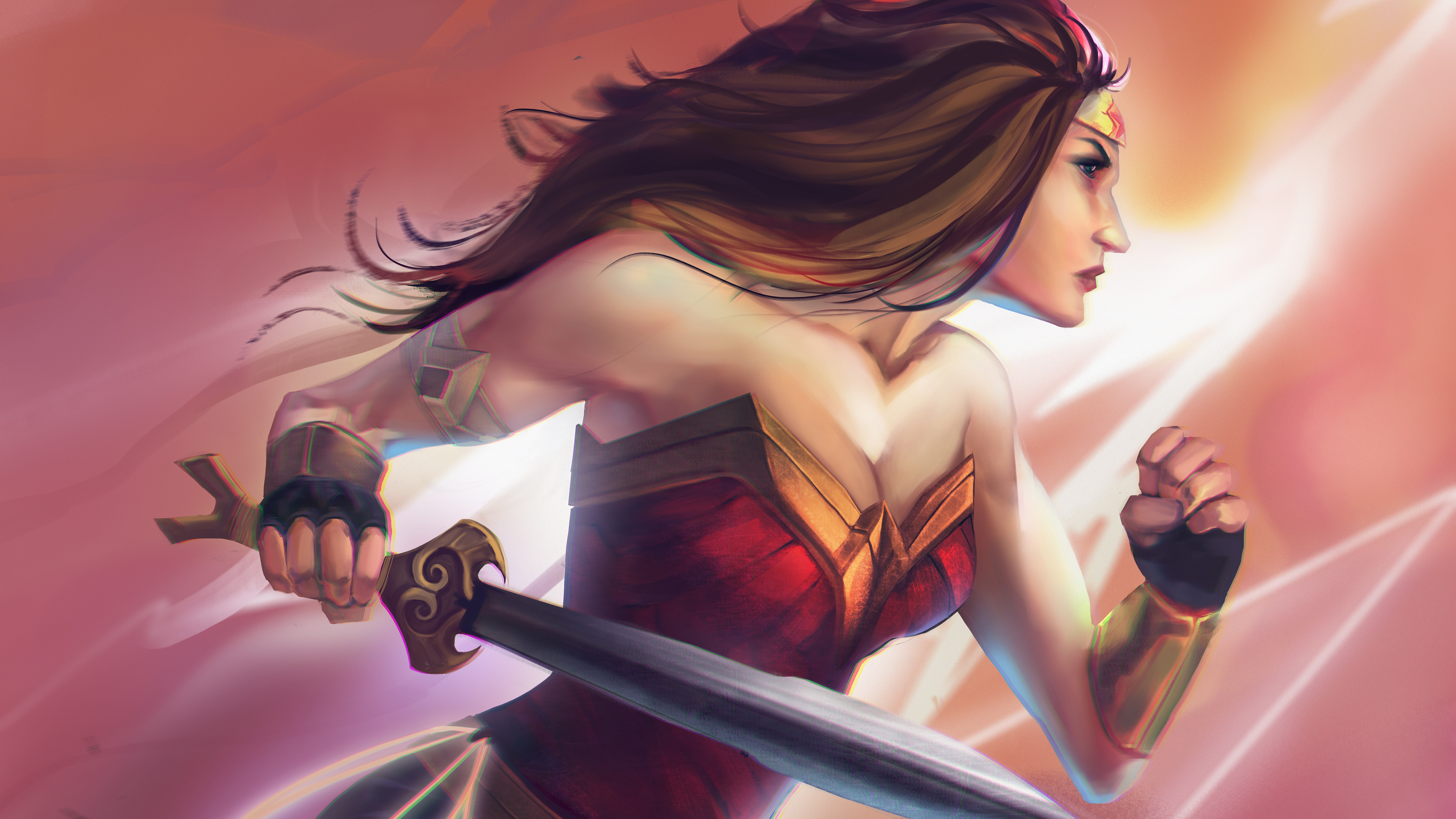 Download mobile wallpaper Sword, Comics, Dc Comics, Woman Warrior, Wonder Woman for free.