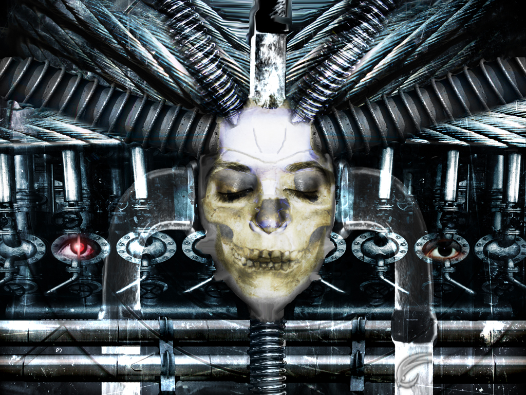 Free download wallpaper Sci Fi, Cyborg, Skull on your PC desktop