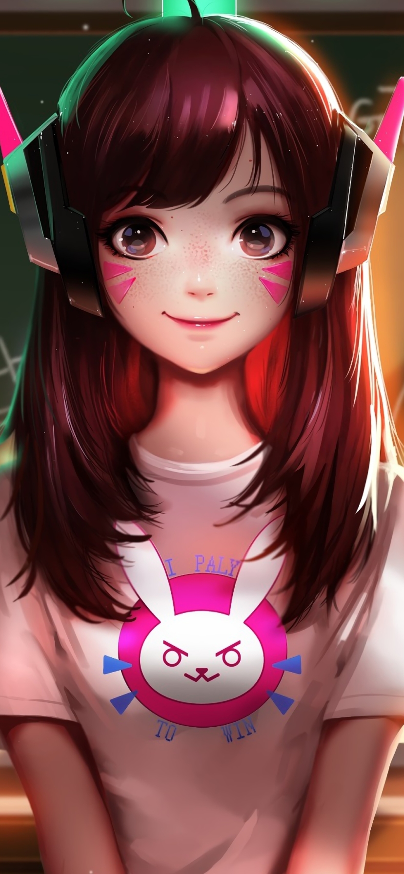 Download mobile wallpaper Schoolgirl, Overwatch, Video Game, D Va (Overwatch) for free.