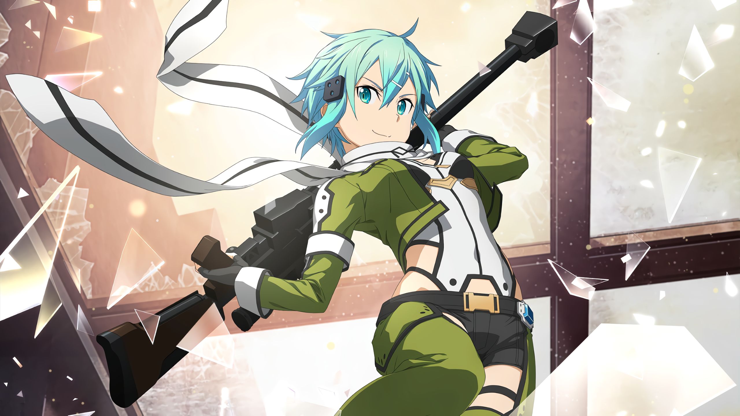 Descarga gratuita de fondo de pantalla para móvil de Sword Art Online, Animado, Sinon (Arte De Espada En Línea), Shino Asada, Sword Art Online: Alicización Rising Steel.
