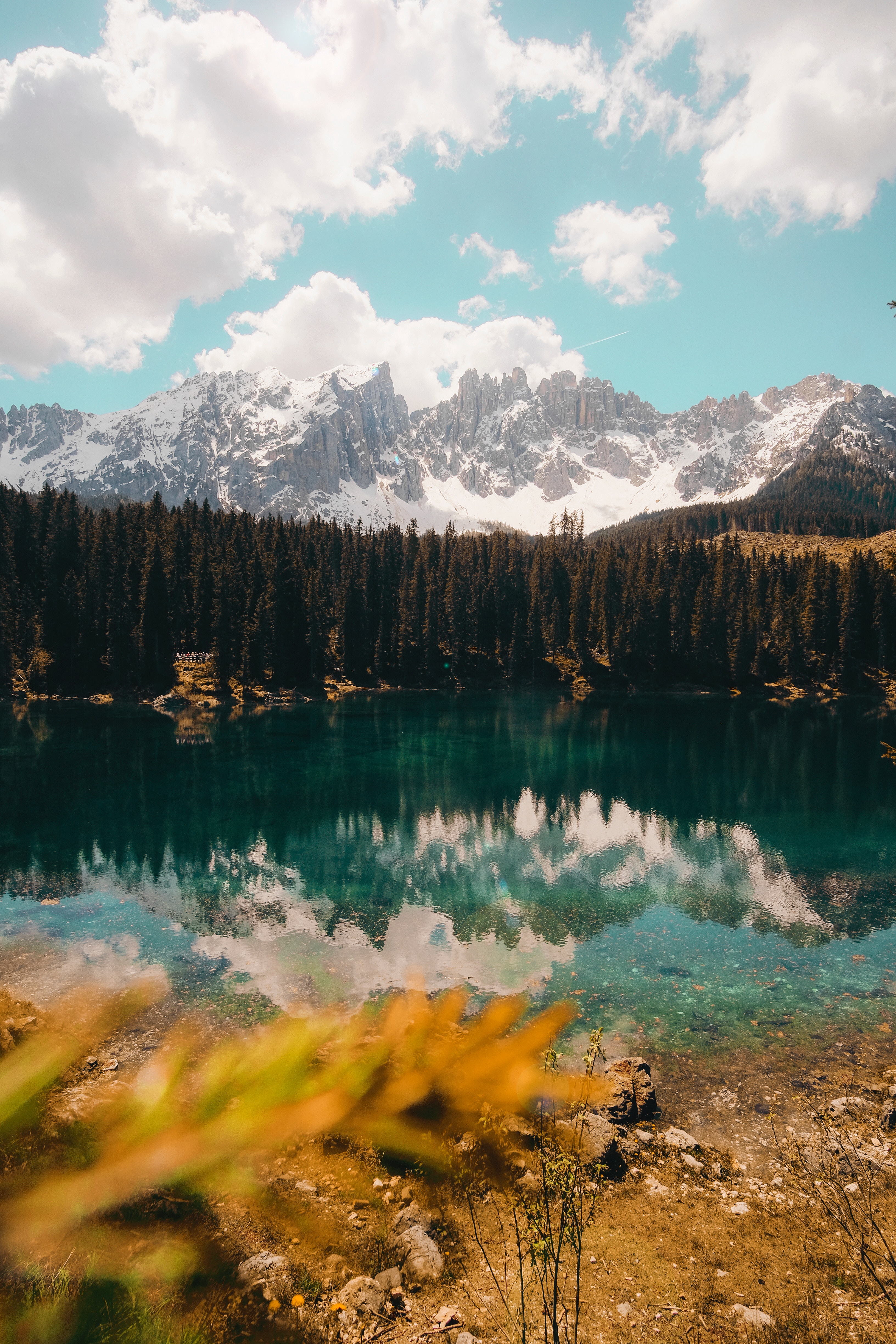 Laden Sie das Natur, See, Reflexion, Sky, Clouds, Mountains-Bild kostenlos auf Ihren PC-Desktop herunter