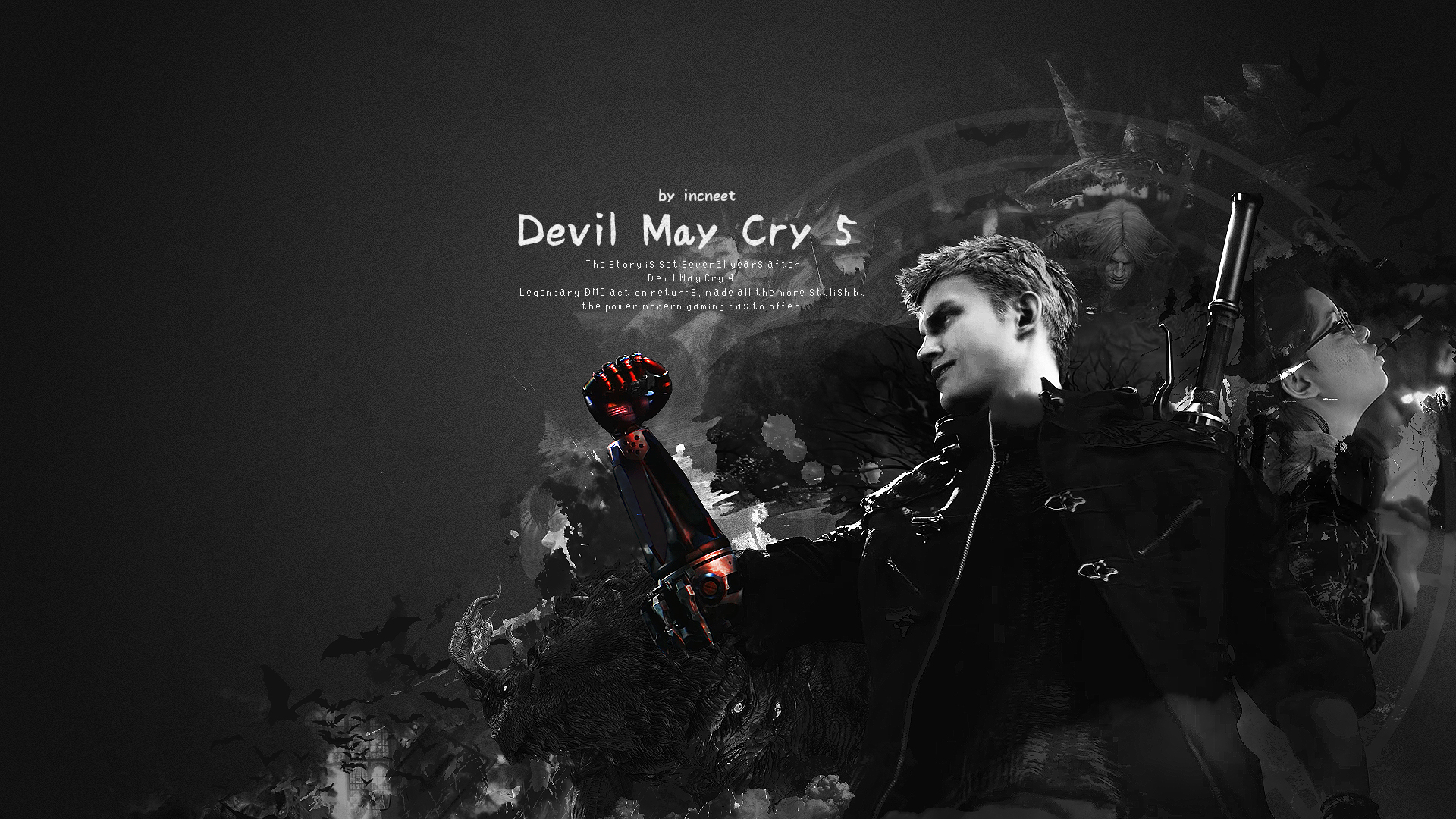 Laden Sie das Devil May Cry, Computerspiele, Nero (Devil May Cry), Devil May Cry 5-Bild kostenlos auf Ihren PC-Desktop herunter